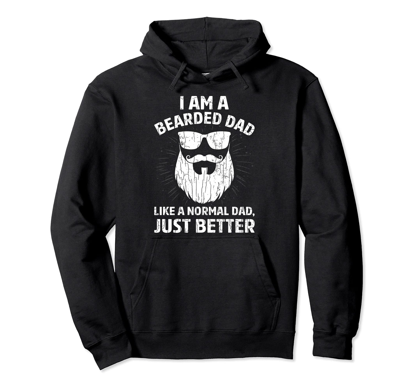 Im Bearded Dad Funny Beard Hoodie - Graphic Print Men Women - T-Shirt, Sweatshirt, Hoodie