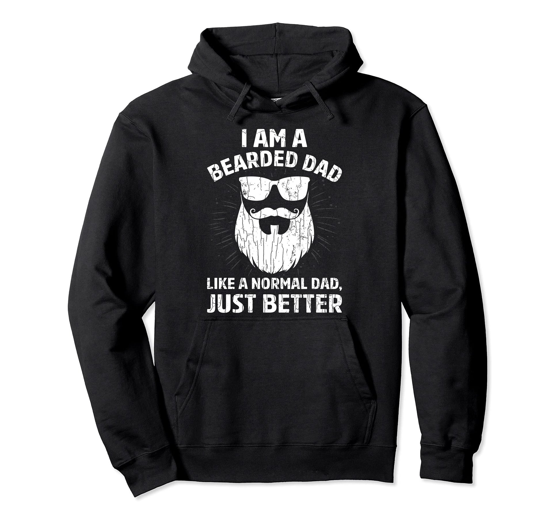 Im Bearded Dad Funny Beard Hoodie - Graphic Print Men Women - T-Shirt, Sweatshirt, Hoodie