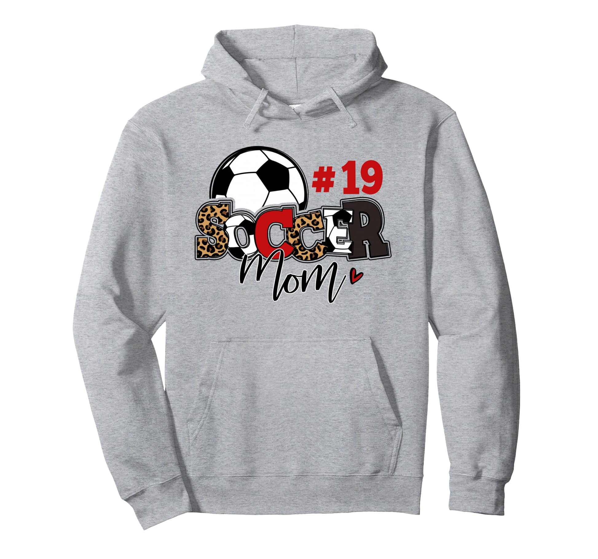 Soccer Mom 19 Custom Number Mothers Day Hoodie - Novelty Apparel Men Women - T-Shirt, Sweatshirt, Hoodie