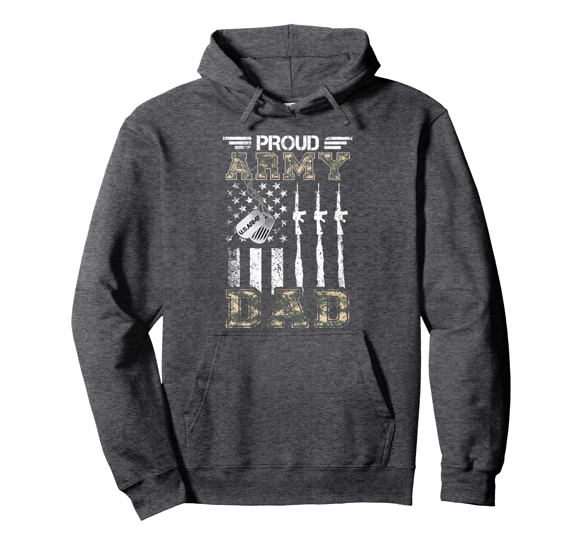 Proud Army Dad Us Army Dad Gifts Army Hoodie - Aesthetic Graphic Unisex - T-Shirt, Sweatshirt, Hoodie