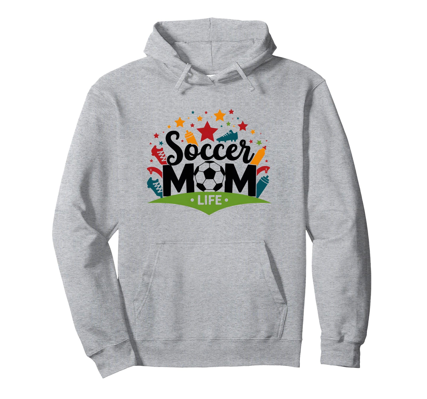 Soccer Mom Life Womens Sports Hoodie - Casual Everyday Wear for Adults - T-Shirt, Sweatshirt, Hoodie