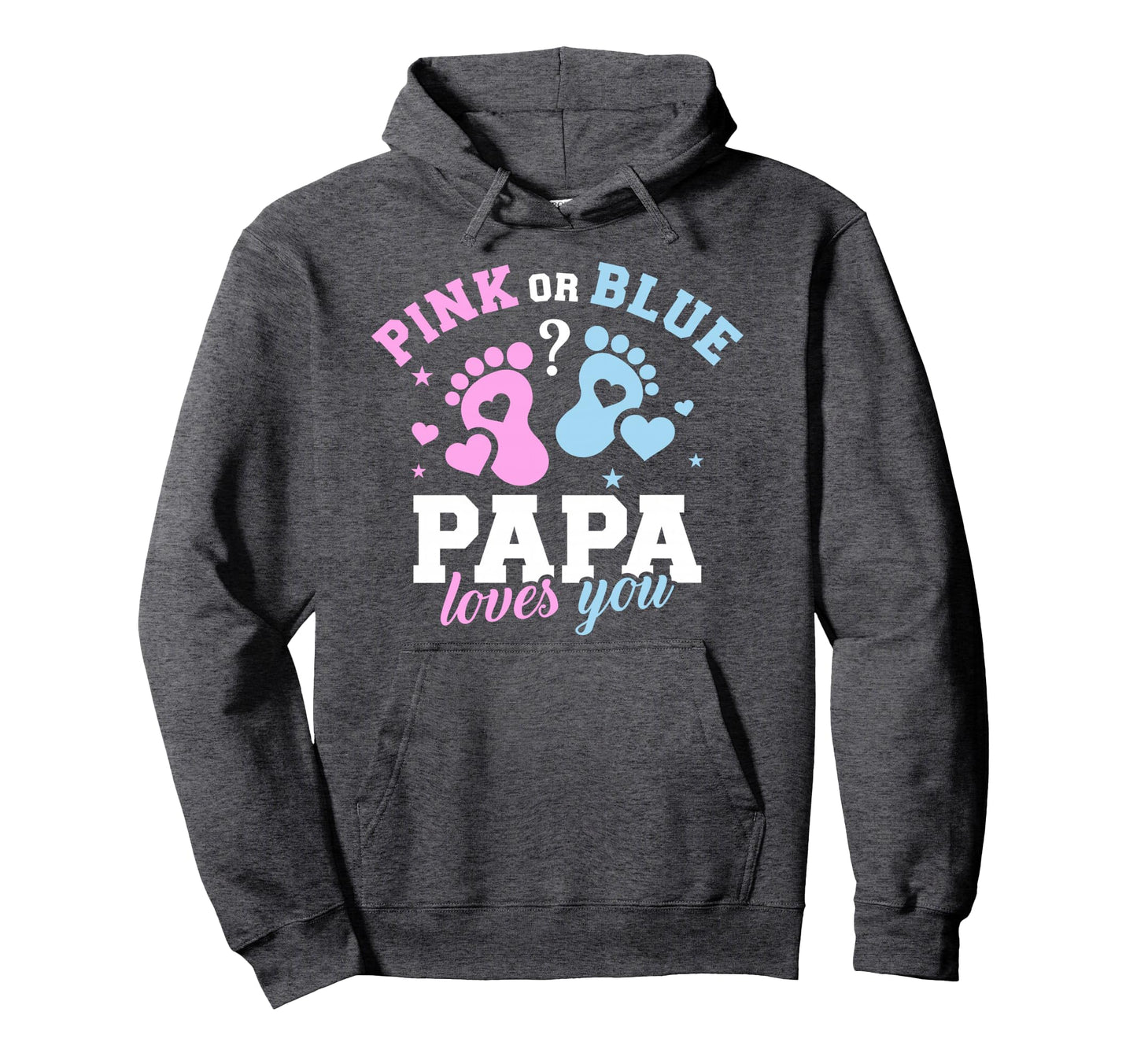Gender Reveal Papa Dad Hoodie - Aesthetic Graphic Unisex - T-Shirt, Sweatshirt, Hoodie