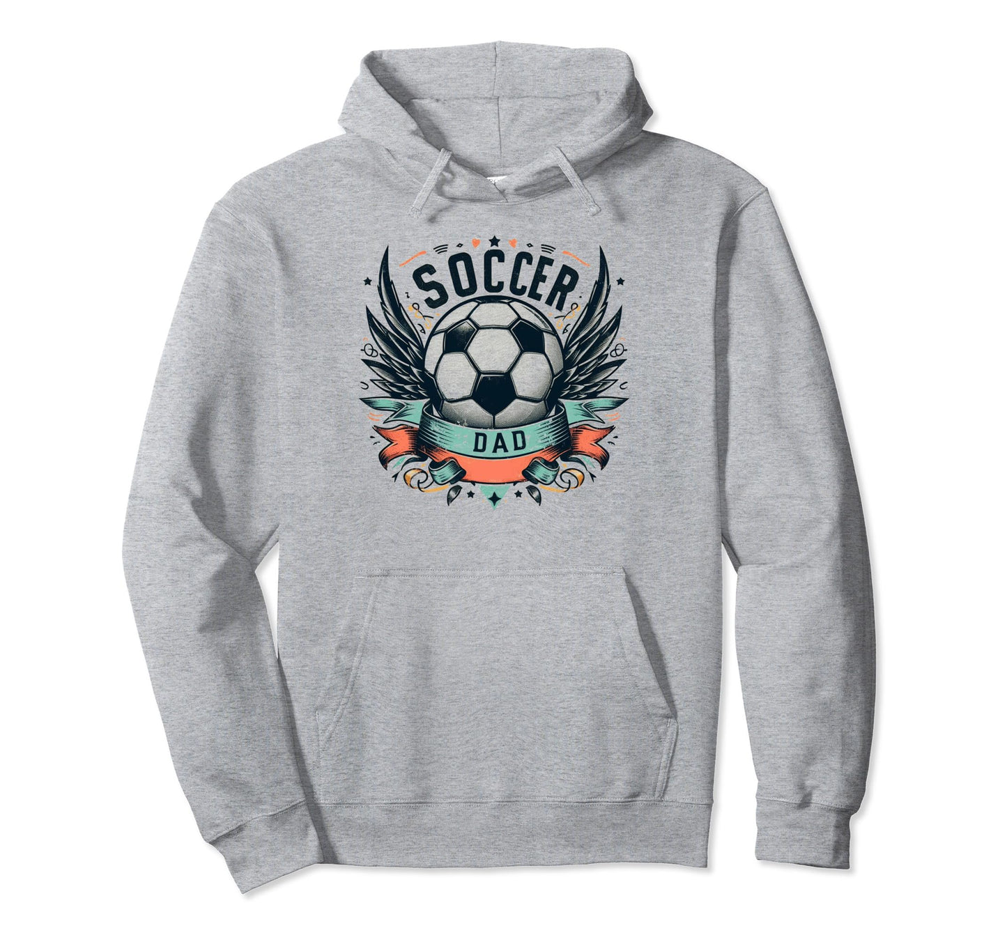 Soccer Dad Family Matching Dad Fathers Hoodie - Minimalist Print Men Women - T-Shirt, Sweatshirt, Hoodie