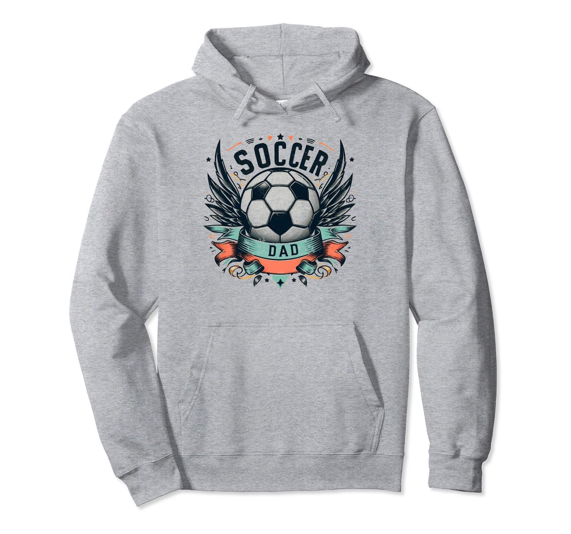 Soccer Dad Family Matching Dad Fathers Hoodie - Minimalist Print Men Women - T-Shirt, Sweatshirt, Hoodie