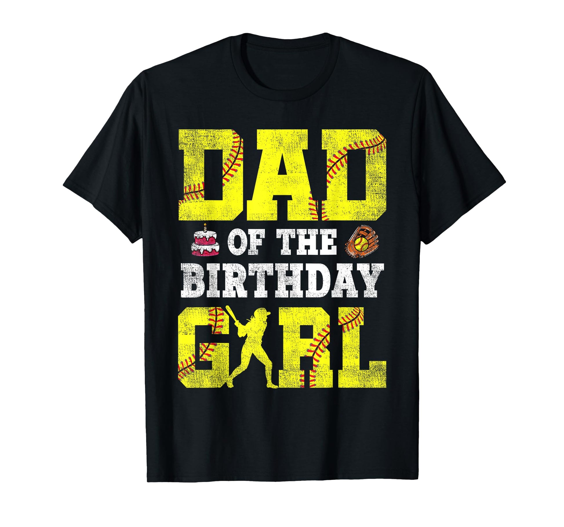 Dad Birthday Softball Player Family T-Shirt - Custom Art Print Unisex - T-Shirt, Sweatshirt, Hoodie
