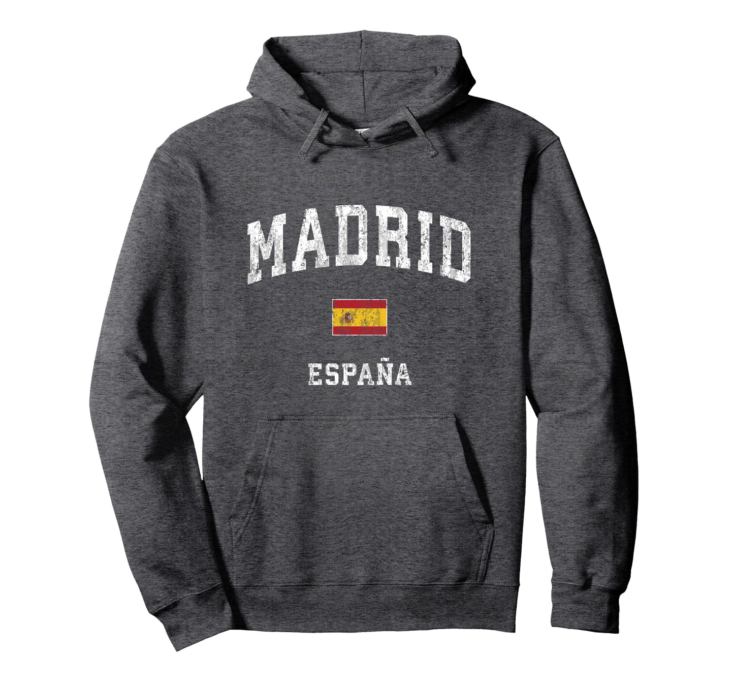 Madrid Spain Espana Athletic Sports Hoodie - Minimalist Print Men Women - T-Shirt, Sweatshirt, Hoodie