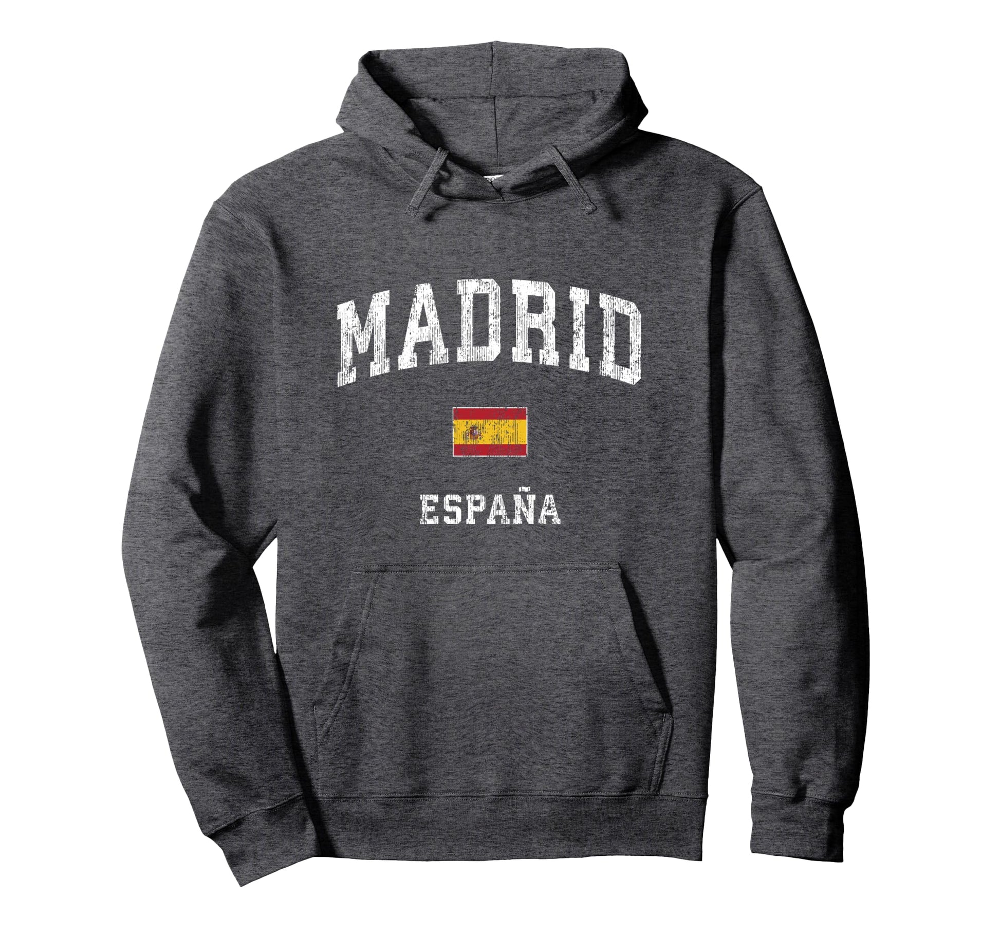 Madrid Spain Espana Athletic Sports Hoodie - Minimalist Print Men Women - T-Shirt, Sweatshirt, Hoodie
