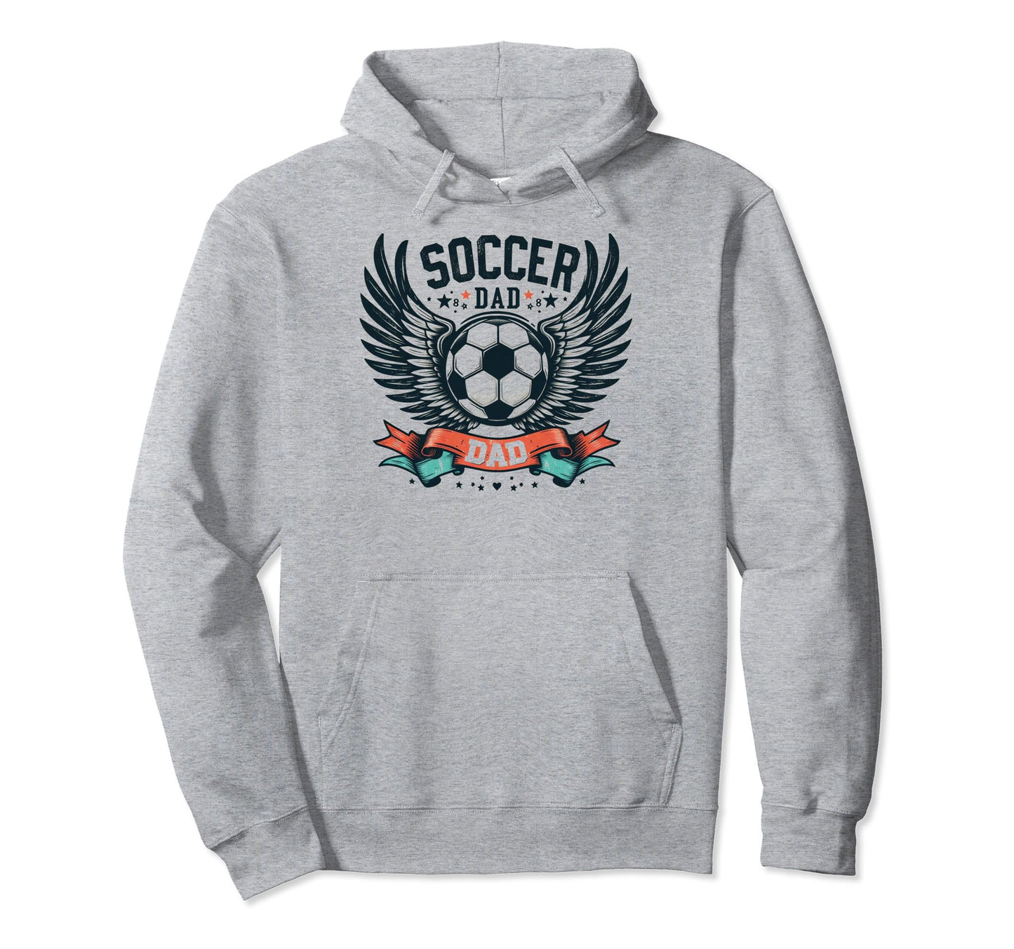 Soccer Dad Family Matching Dad Fathers Day Hoodie - Graphic Print Men Women - T-Shirt, Sweatshirt, Hoodie