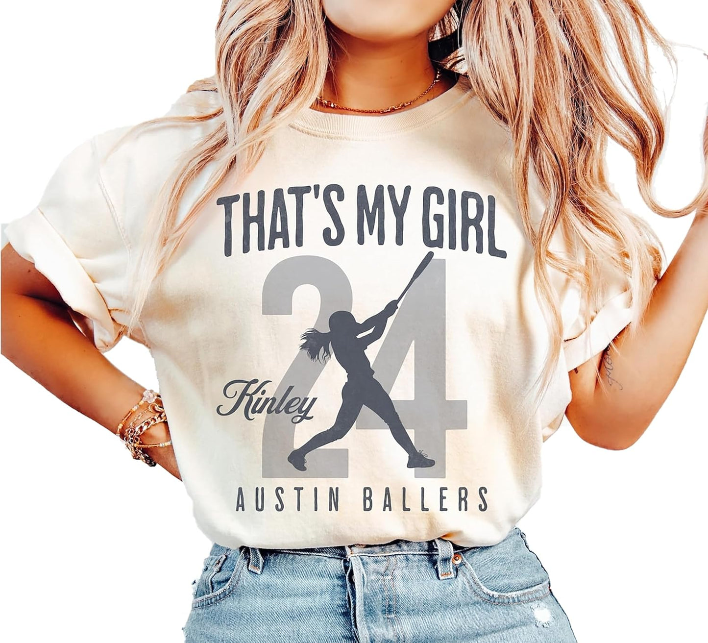 Personalized Softball Mom Shirt with Kids Name and Jersey Number, Softballs Shirts for Women, Softball Mama Gifts sports jersey product view 1