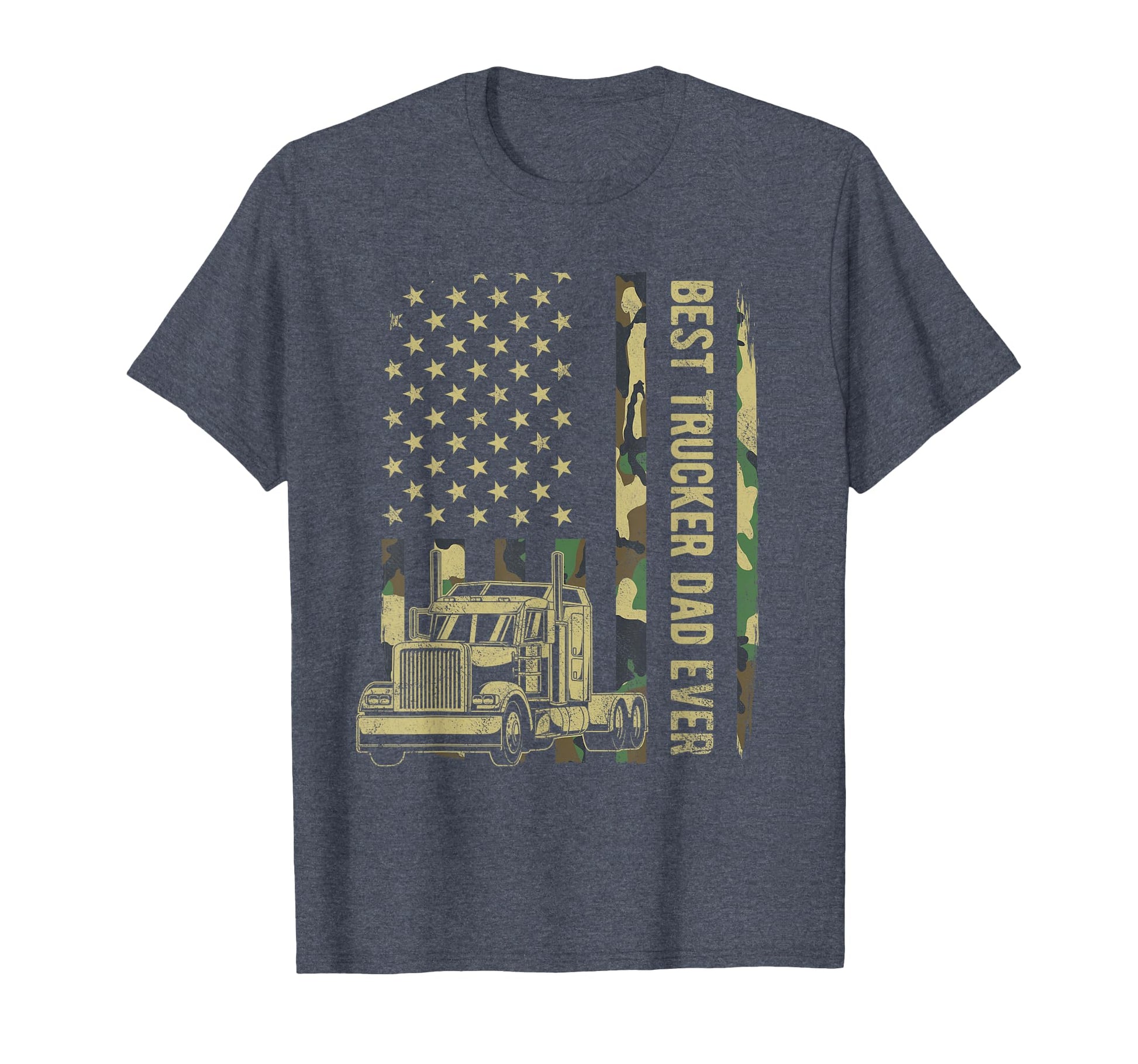 Best Trucker Dad Camouflage American T-Shirt - Streetwear Style Unisex - T-Shirt, Sweatshirt, Hoodie