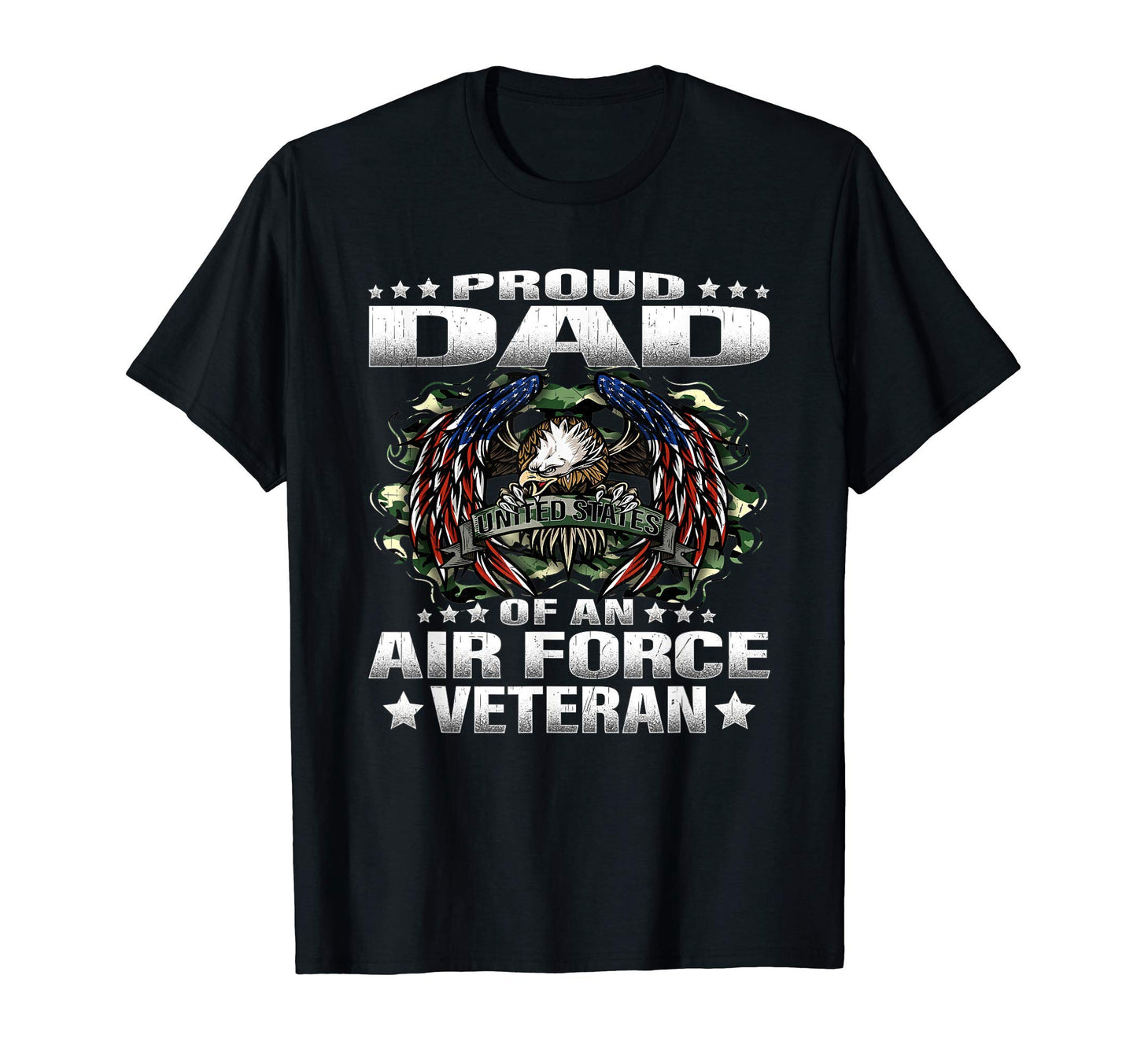 Mens Proud Dad Air Force Veteran T-Shirt - Novelty Apparel for Adults - T-Shirt, Sweatshirt, Hoodie