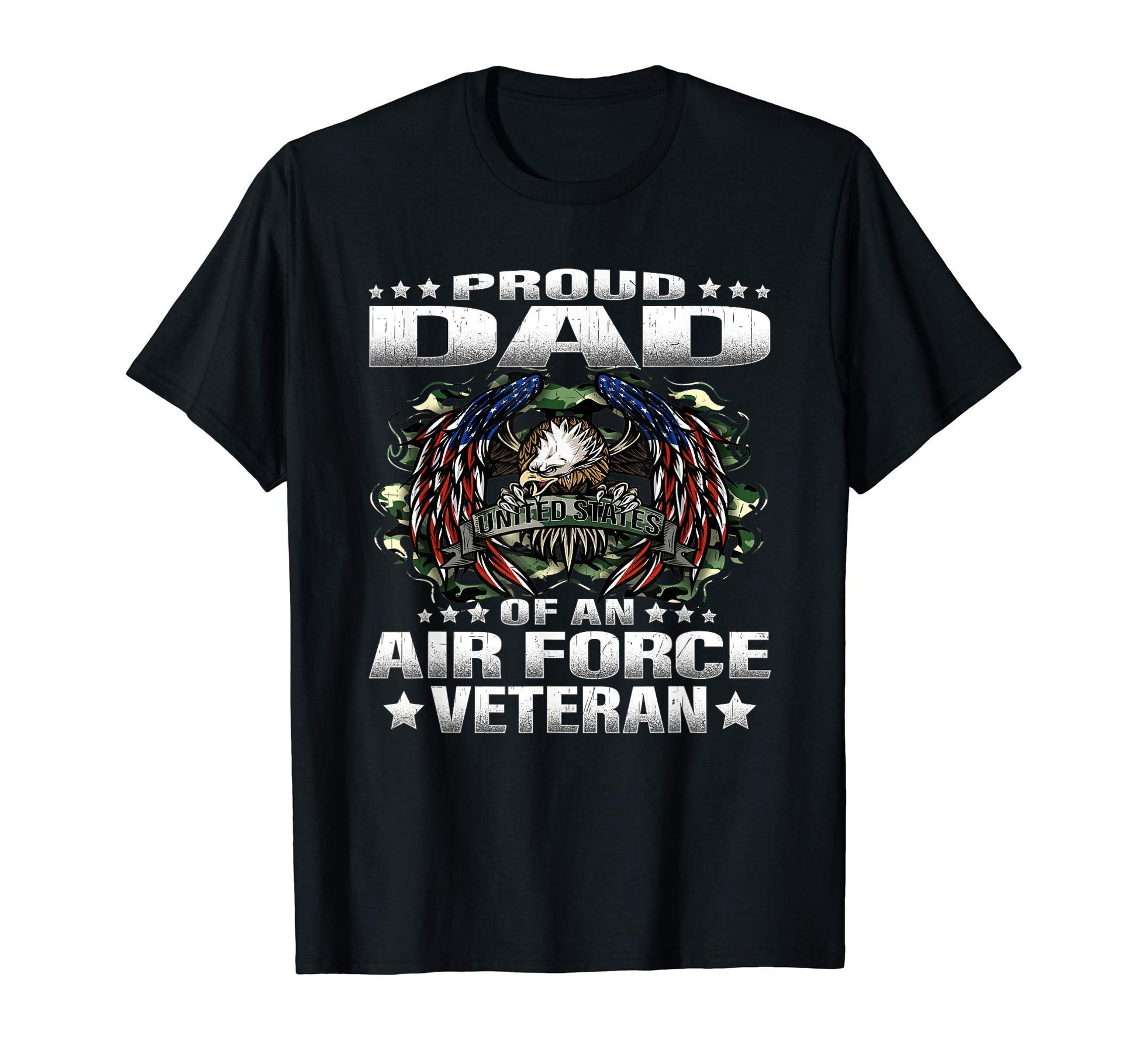 Mens Proud Dad Air Force Veteran T-Shirt - Novelty Apparel for Adults - T-Shirt, Sweatshirt, Hoodie
