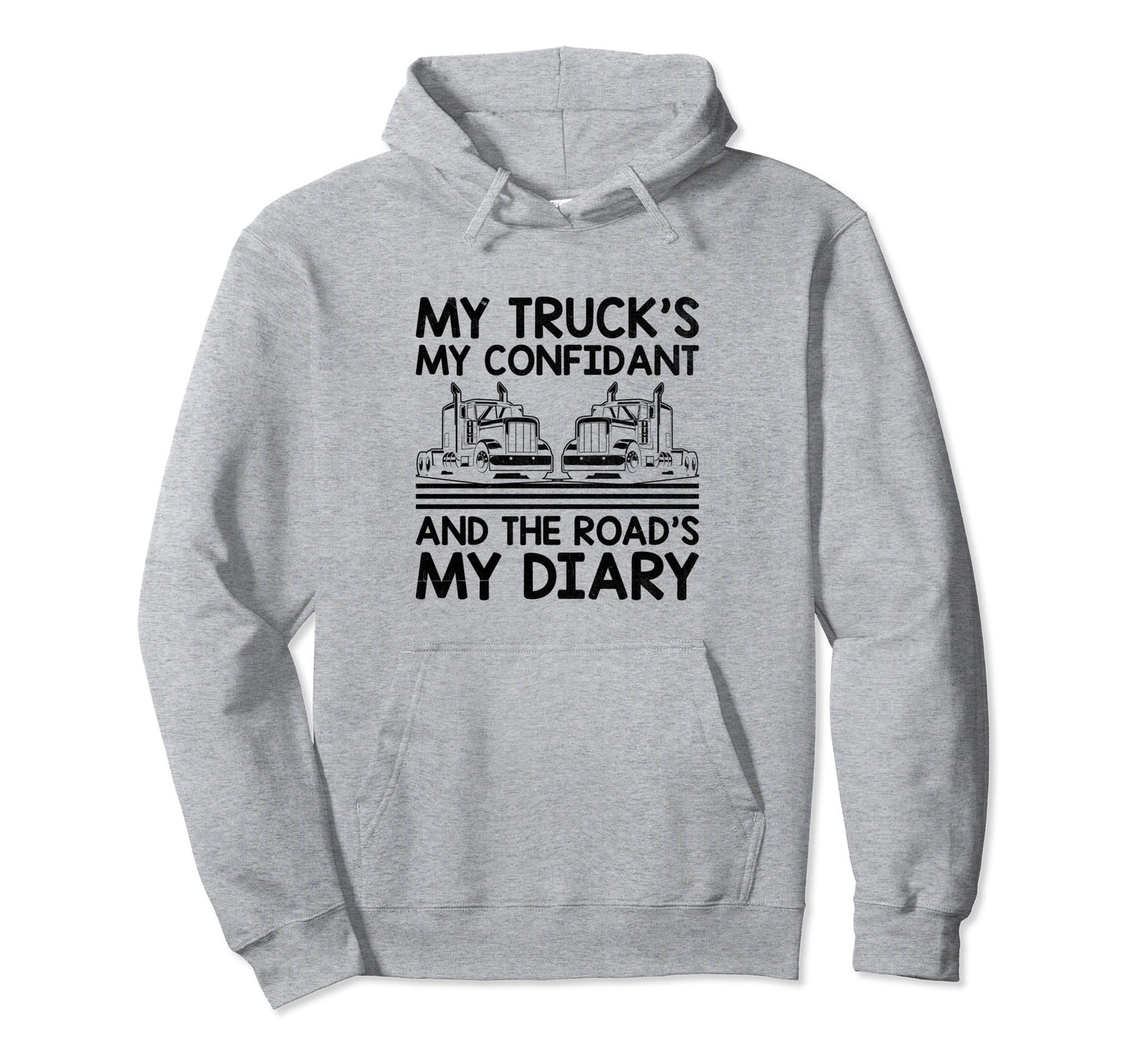 Trucker Driving Dad Trucker Father Hoodie - Unique Graphic for Adults - T-Shirt, Sweatshirt, Hoodie