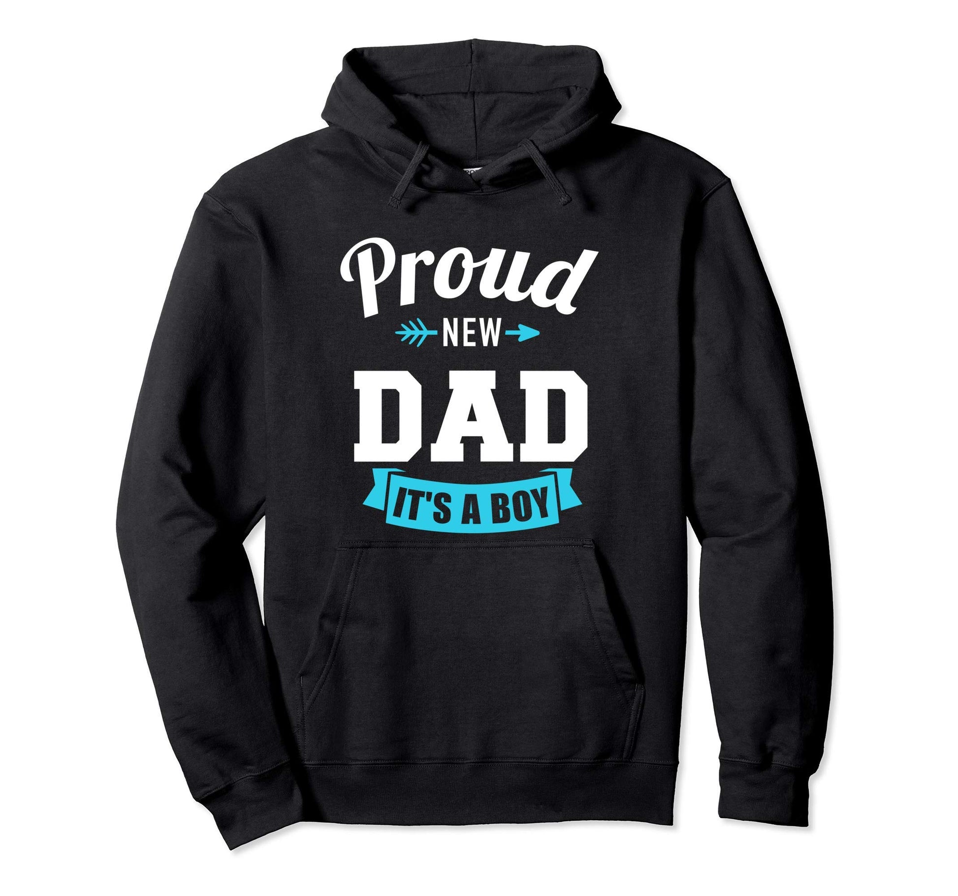 Proud New Dad Its Gender Reveal Party Hoodie - Custom Art Print for Adults - T-Shirt, Sweatshirt, Hoodie
