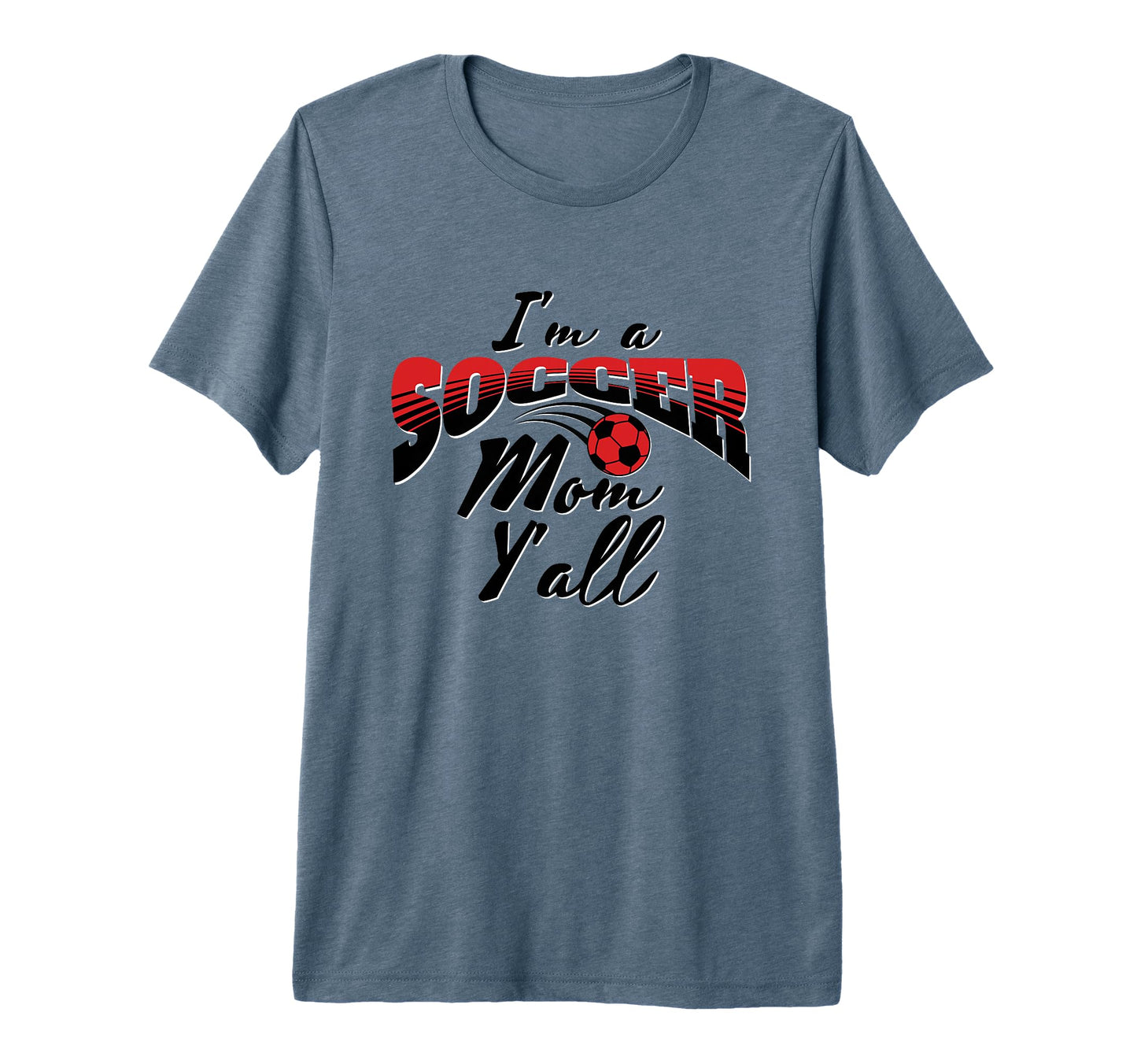 Mom Soccer Lover Soccer Mom Gift Red T-Shirt - Minimalist Print Men Women - T-Shirt, Sweatshirt, Hoodie