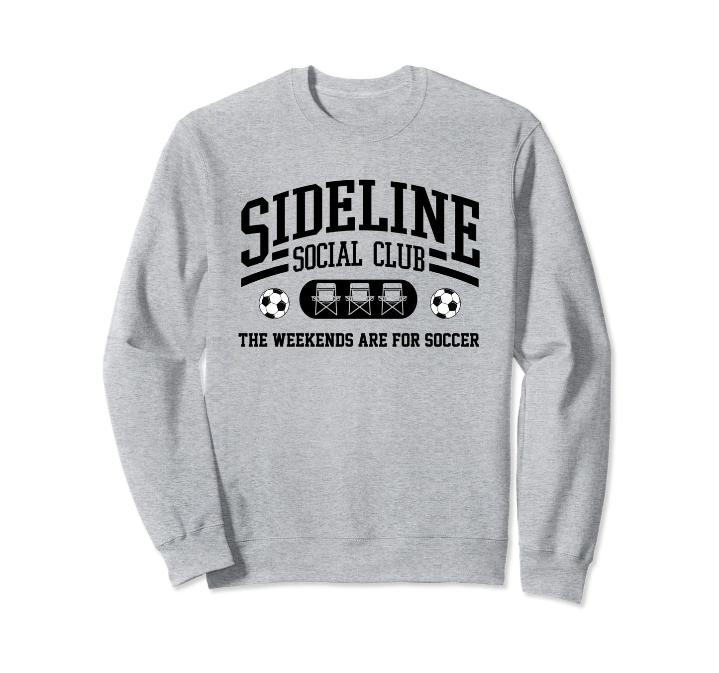 Soccer Mom Sideline Social Club Sweatshirt - Unique Graphic Men Women - T-Shirt, Sweatshirt, Hoodie