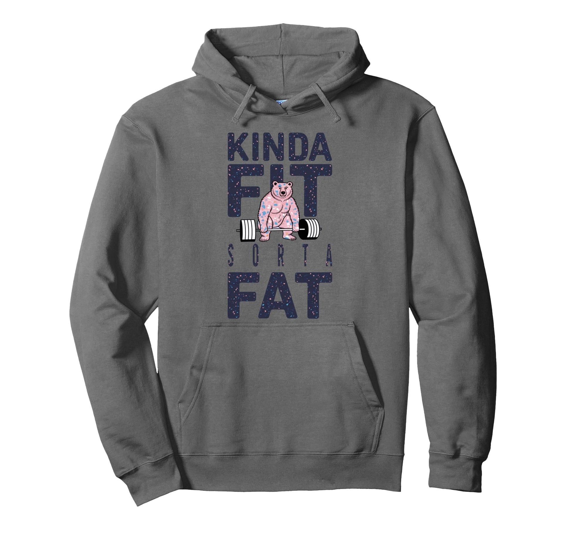 Kinda Fit Sorta Fat Funny Panda Hoodie - Trendy Graphic Men Women - T-Shirt, Sweatshirt, Hoodie