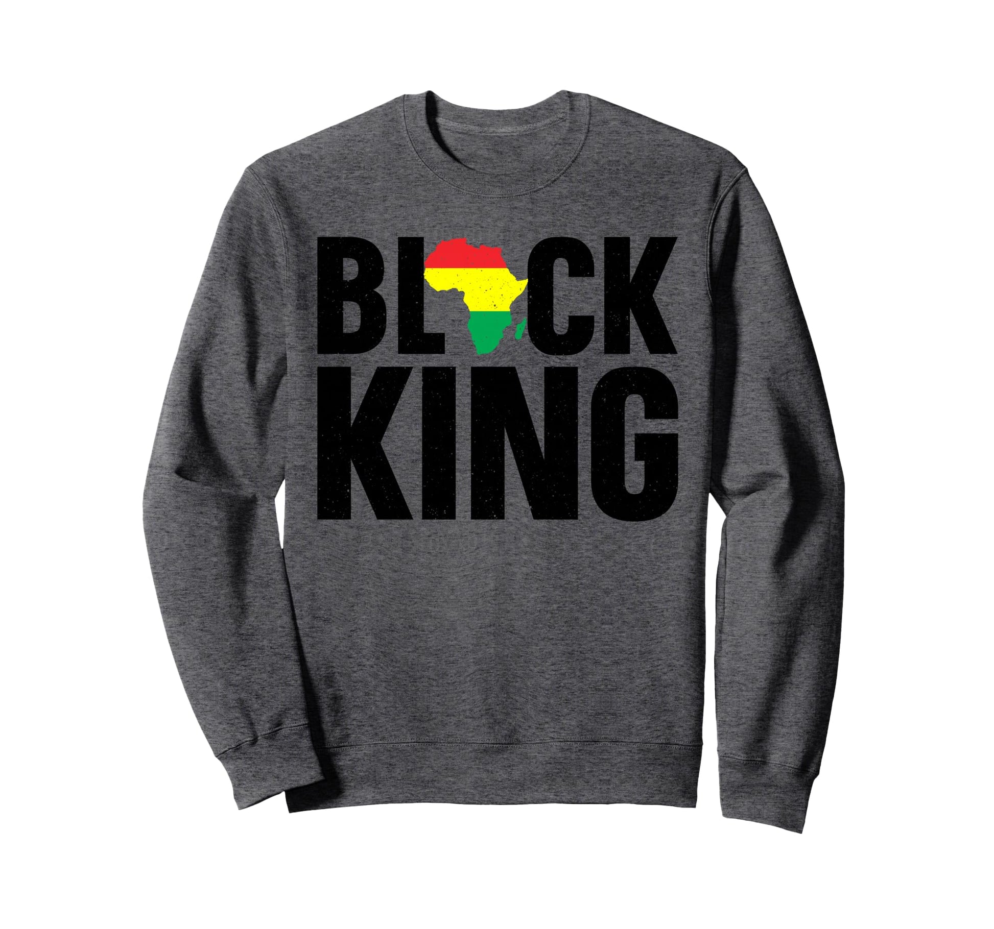 Black King Art Dad Africa Map Sweatshirt - Streetwear Style Men Women - T-Shirt, Sweatshirt, Hoodie