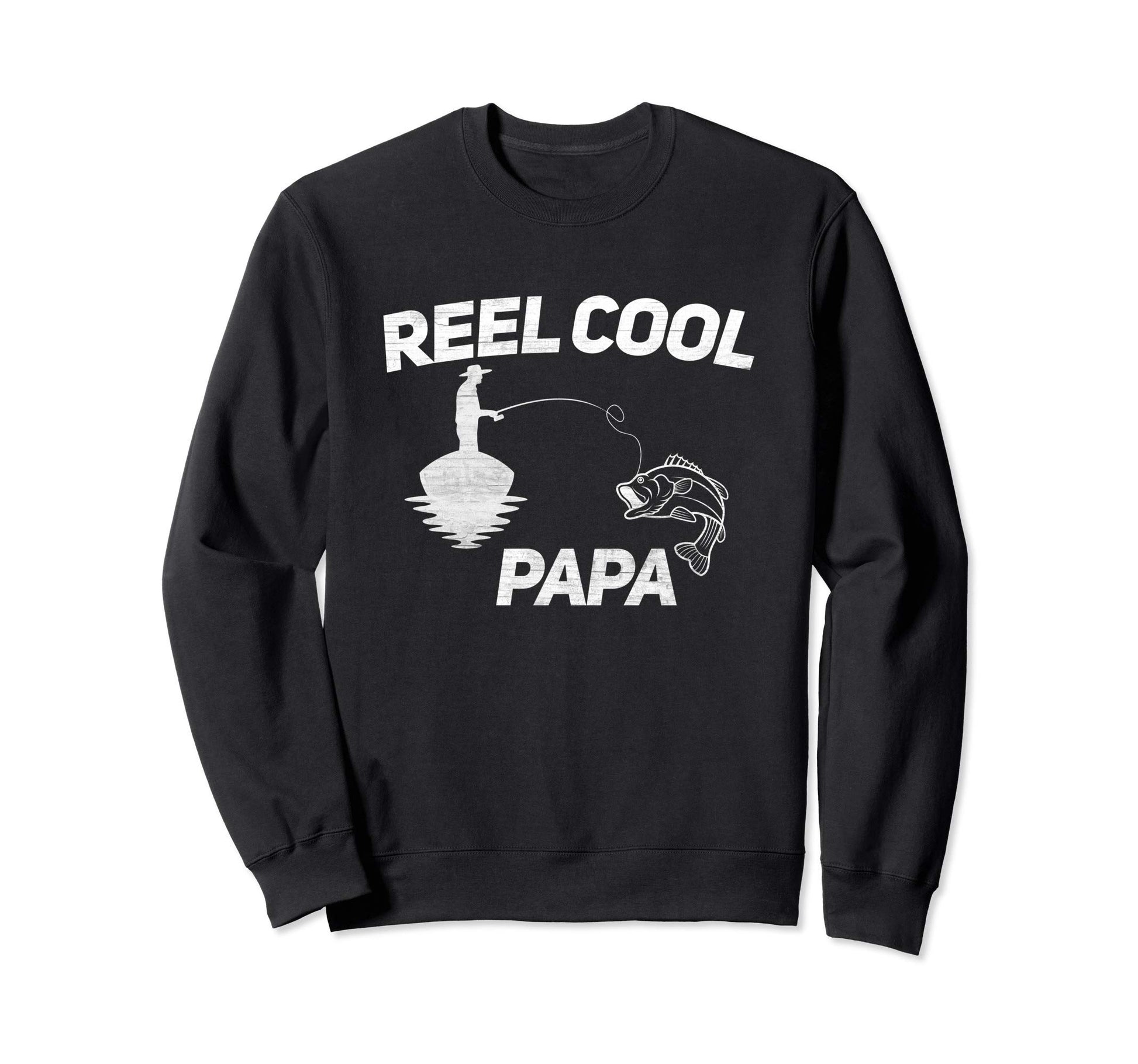 Fathers Day Dad Fishing Gift Reel Sweatshirt - Minimalist Print Men Women - T-Shirt, Sweatshirt, Hoodie