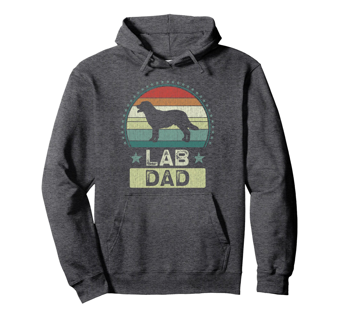 Lab Dad Fathers Day Labrador Hoodie - Minimalist Print for Adults - T-Shirt, Sweatshirt, Hoodie