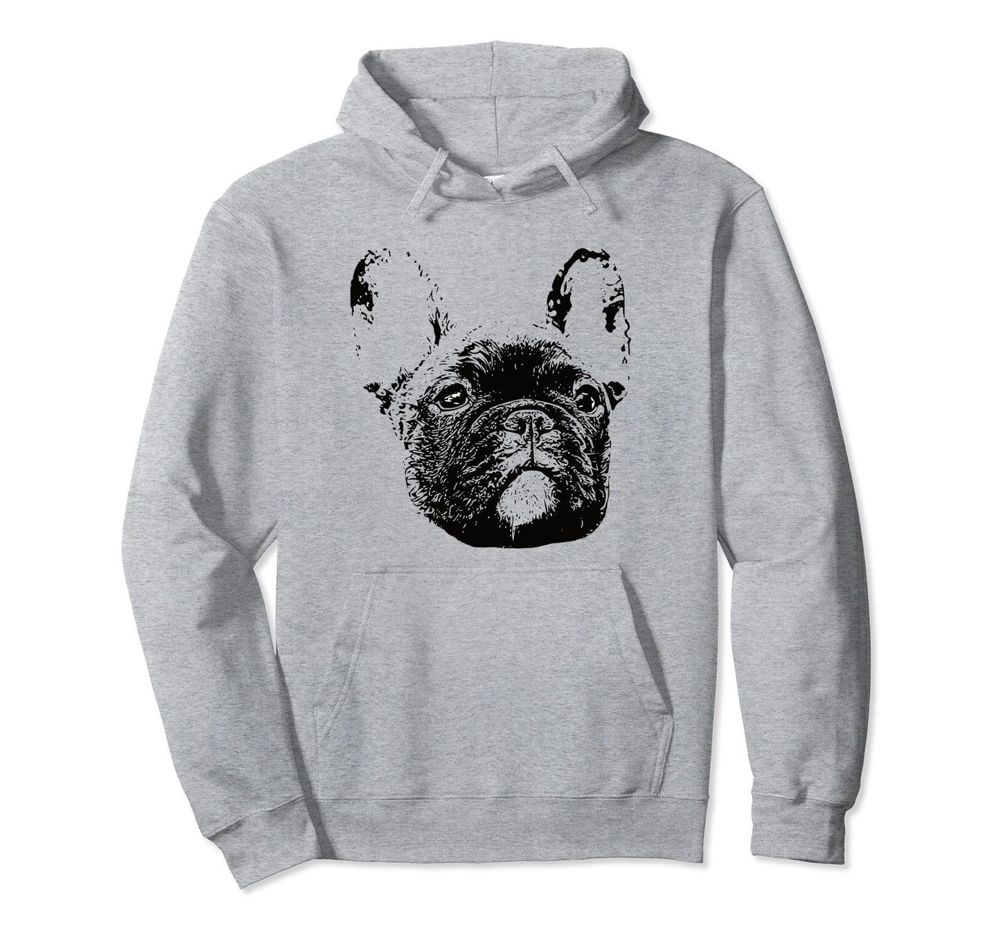 Frenchie Face Dog Mom Or Dad Gift Hoodie - Fun Novelty Design Unisex - T-Shirt, Sweatshirt, Hoodie