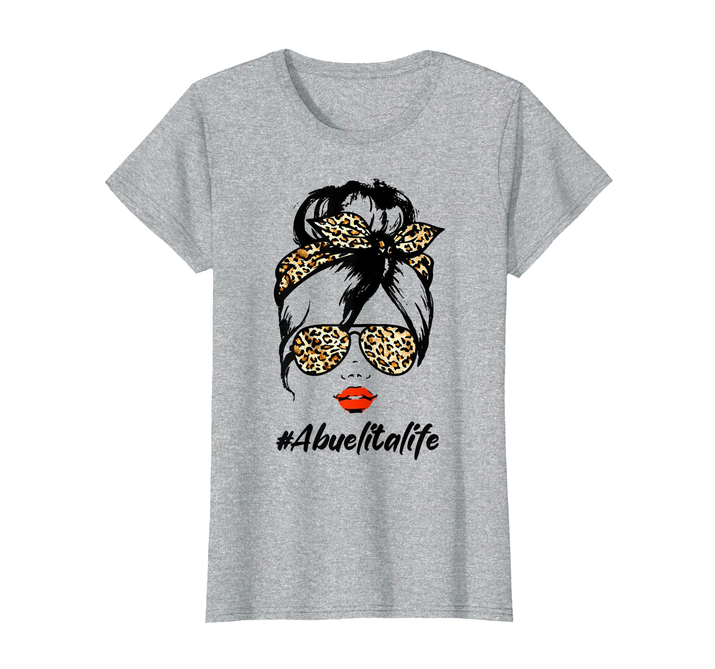 Classy Abuelita Life Leopard Pattern T-Shirt - Custom Art Print for Adults - T-Shirt, Sweatshirt, Hoodie