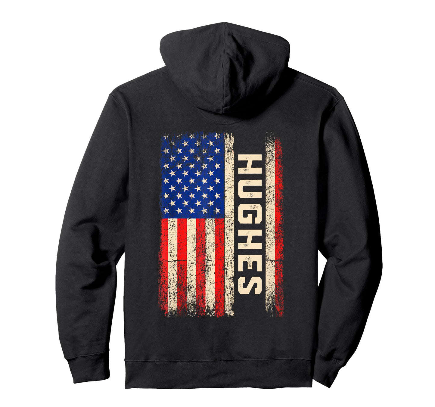 Hughes Last Name Hughes Name American Hoodie - Graphic Print for Adults - T-Shirt, Sweatshirt, Hoodie
