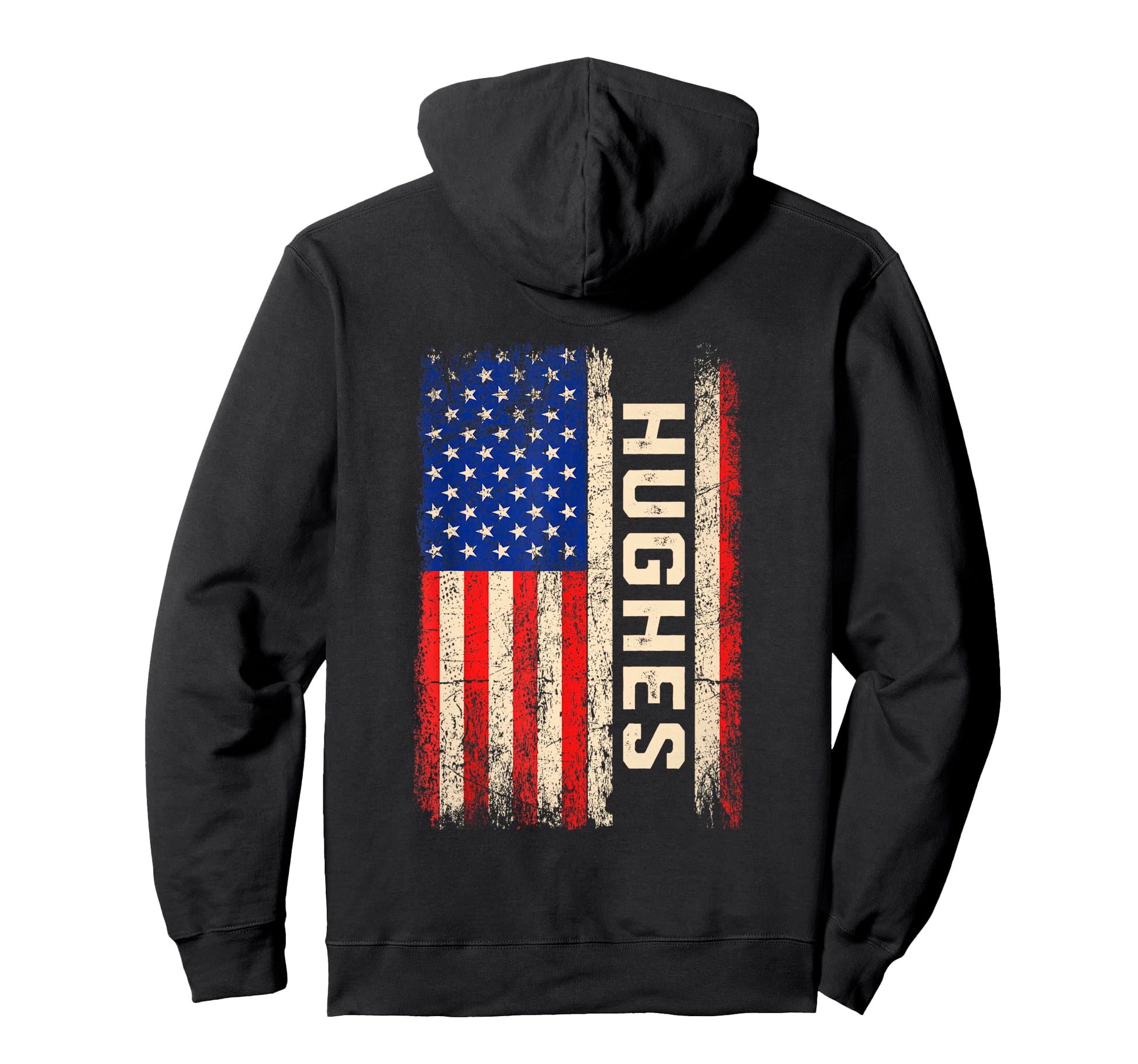 Hughes Last Name Hughes Name American Hoodie - Graphic Print for Adults - T-Shirt, Sweatshirt, Hoodie