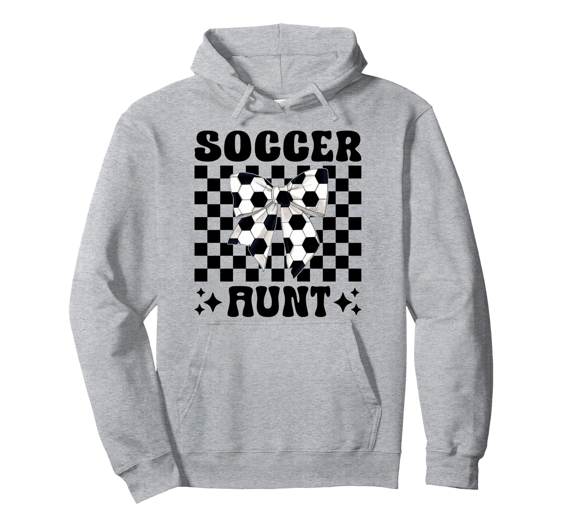 Soccer Aunt Soccer Auntie Coquette Bow Hoodie - Unique Graphic Men Women - T-Shirt, Sweatshirt, Hoodie