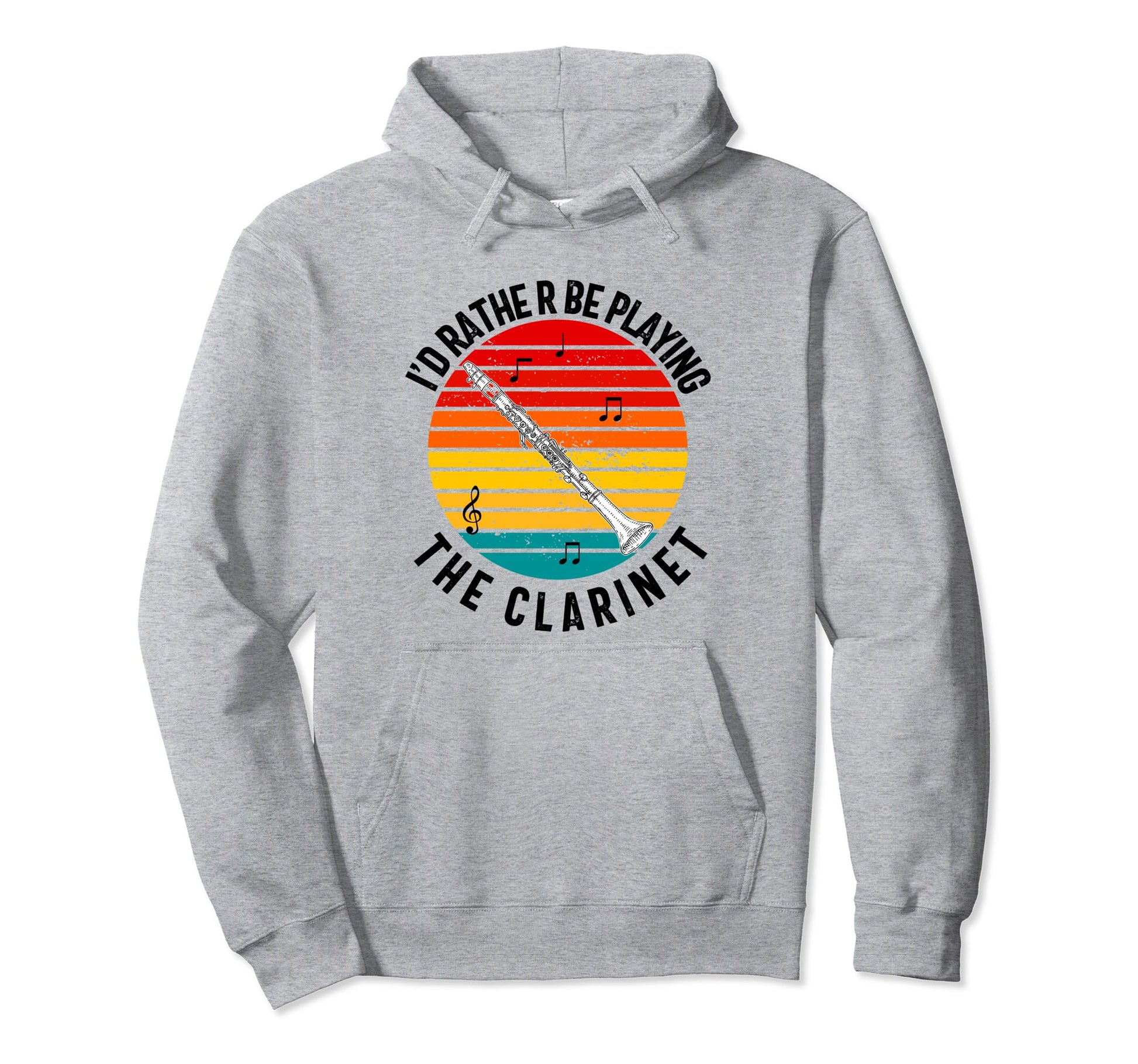 Clarinet Player Dad Grandpa Funny Hoodie - Custom Art Print Men Women - T-Shirt, Sweatshirt, Hoodie