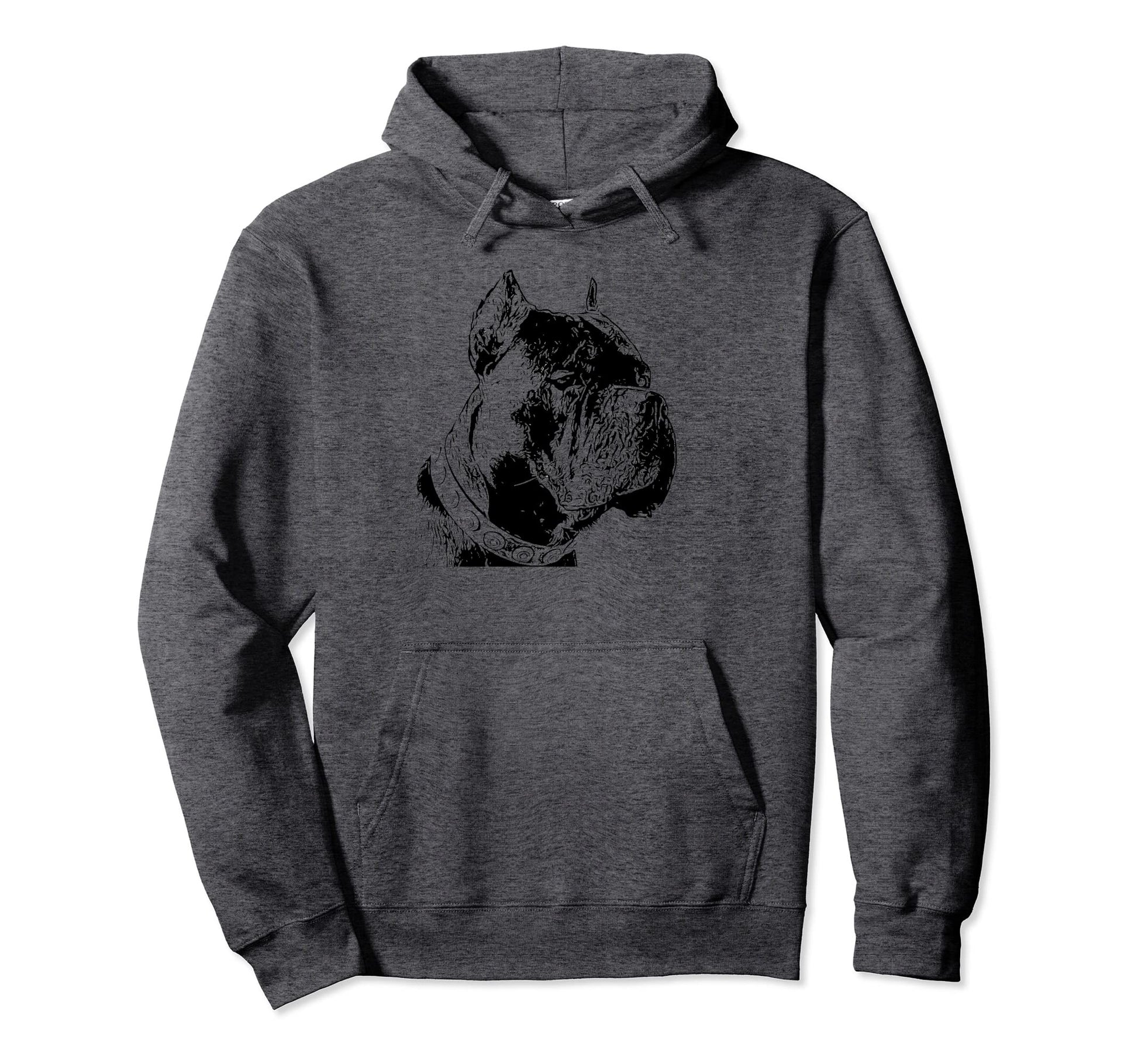 Cane Corso Black And White Dog Dad Hoodie - Trendy Graphic for Adults - T-Shirt, Sweatshirt, Hoodie