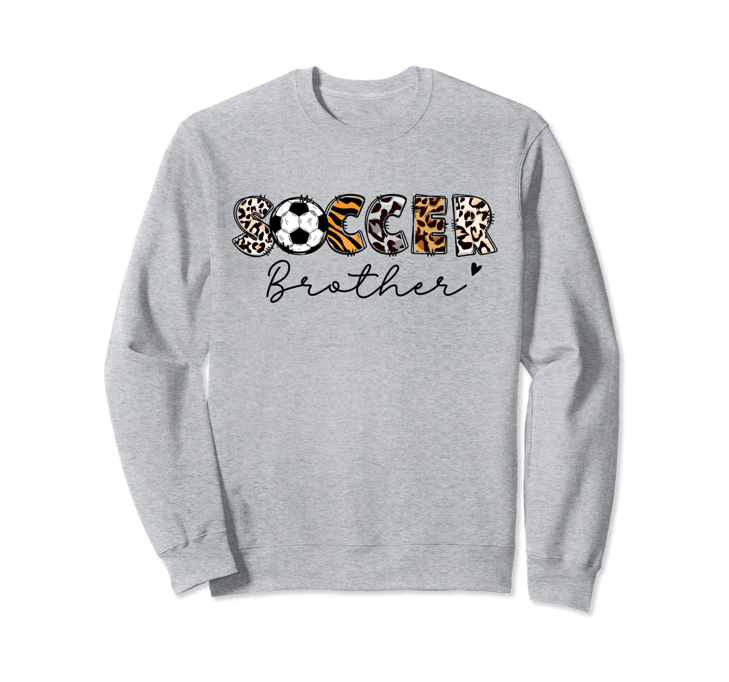 Soccer Brother Leopard Brother Sweatshirt - Minimalist Print for Adults - T-Shirt, Sweatshirt, Hoodie