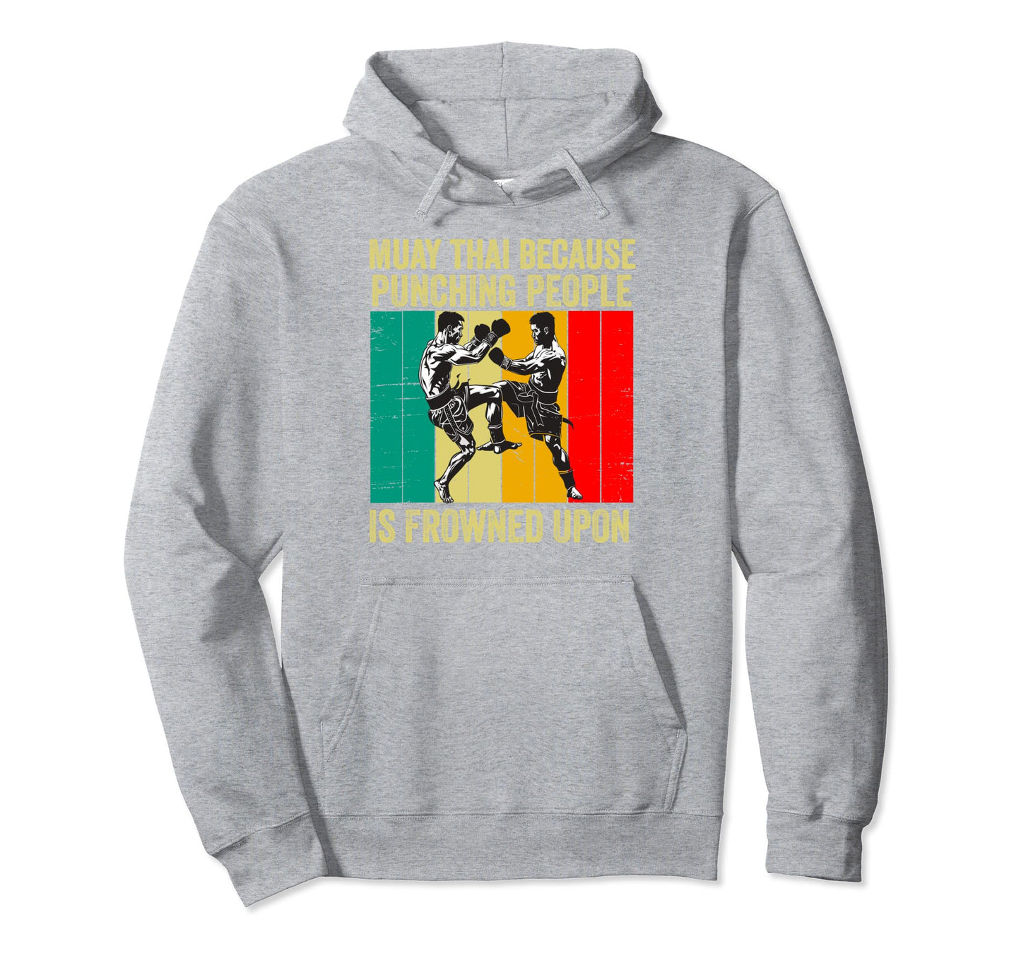 Muay Thai Fighter Dad Thai Kickboxing Hoodie - Minimalist Print for Adults - T-Shirt, Sweatshirt, Hoodie