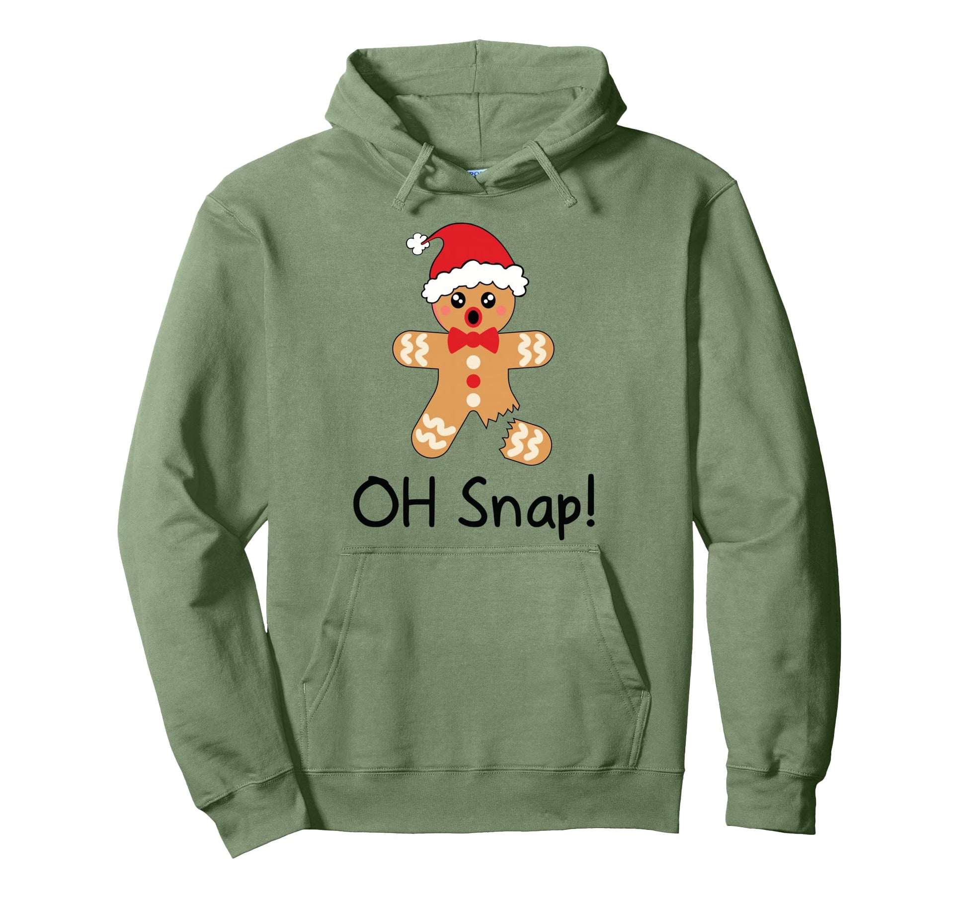 Funny Gingerbread Oh Snap Hoodie - Novelty Apparel for Adults - T-Shirt, Sweatshirt, Hoodie