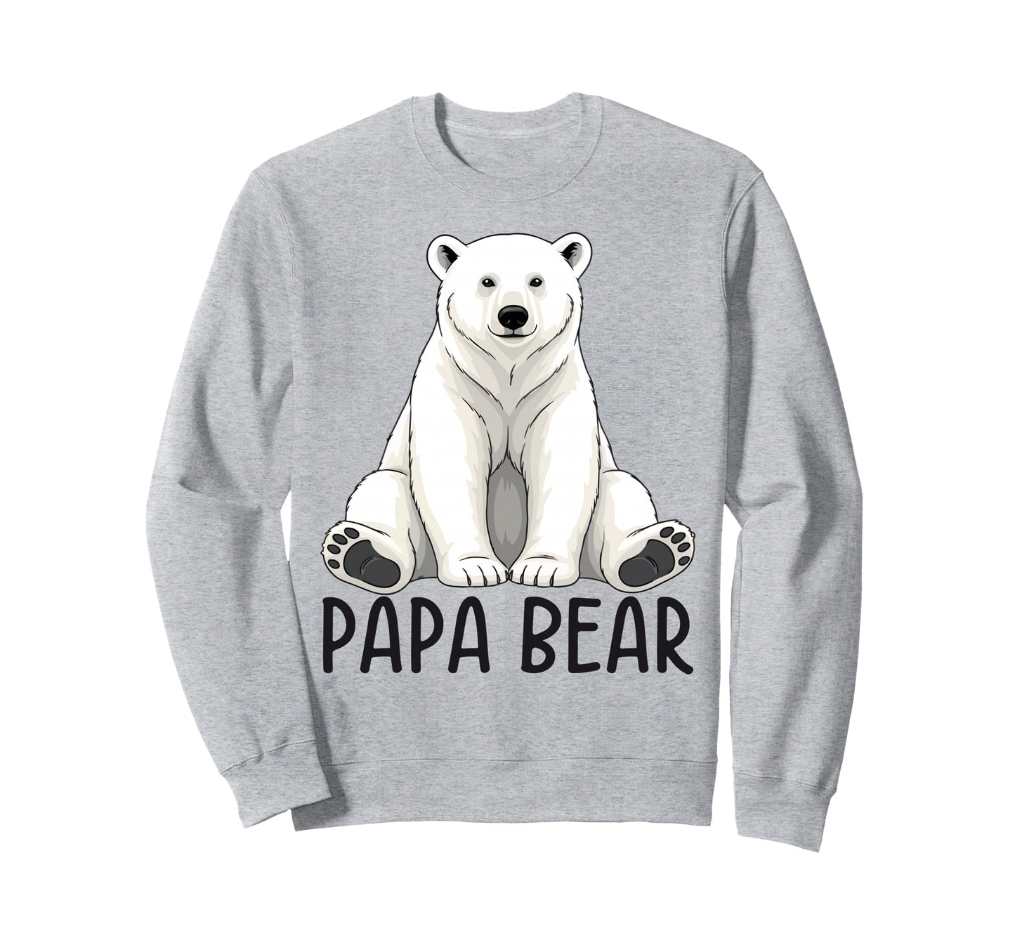 Papa Bear Polar Bear Winter Sweatshirt - Novelty Apparel for Adults - T-Shirt, Sweatshirt, Hoodie