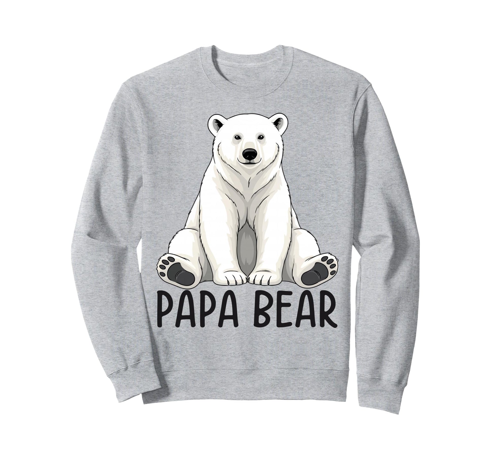 Papa Bear Polar Bear Winter Sweatshirt - Novelty Apparel for Adults - T-Shirt, Sweatshirt, Hoodie