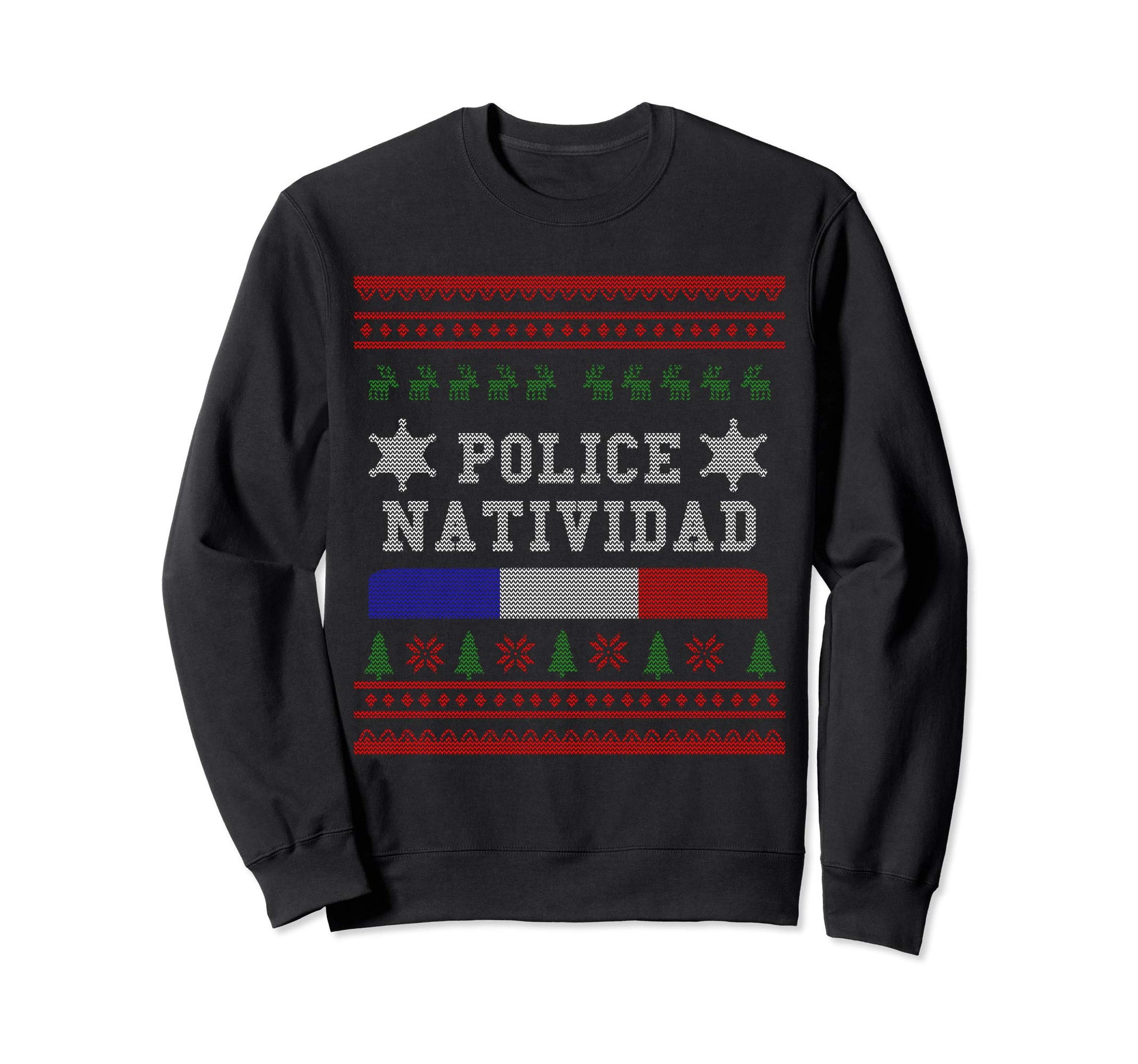Police Navidad Funny Dad Gift Sweatshirt - Aesthetic Graphic Men Women - T-Shirt, Sweatshirt, Hoodie