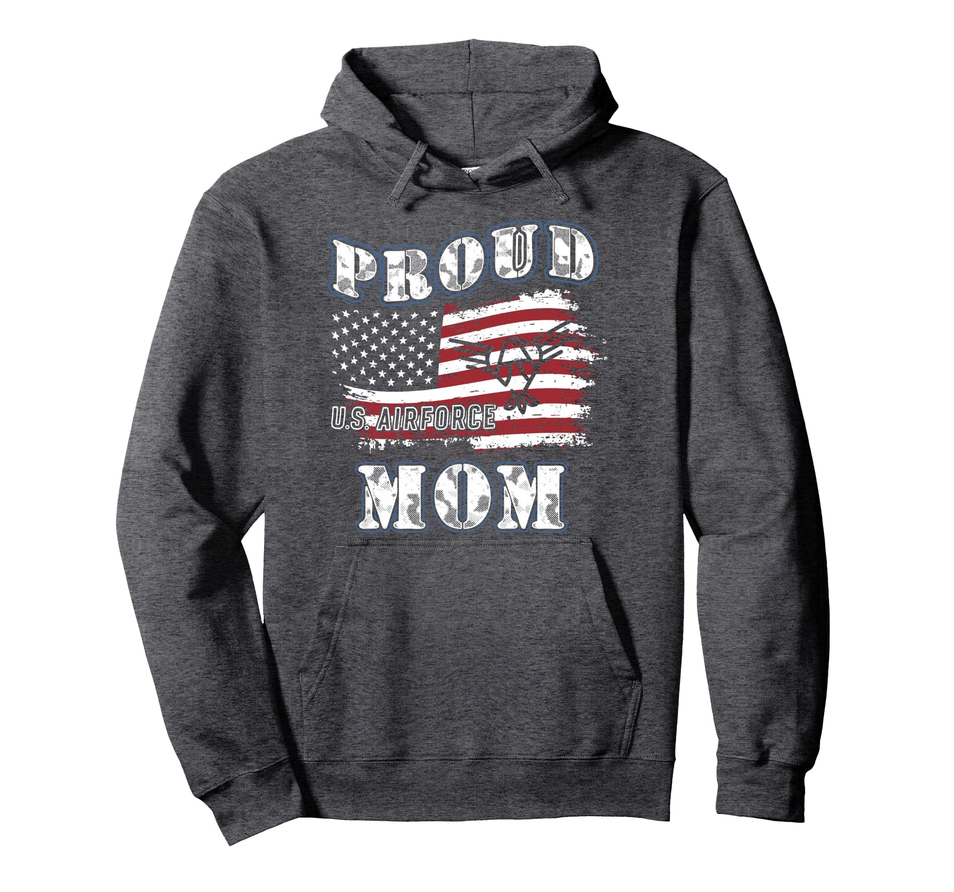 Us Air Force Moms Gift Proud Army Mom Hoodie - Aesthetic Graphic Unisex - T-Shirt, Sweatshirt, Hoodie