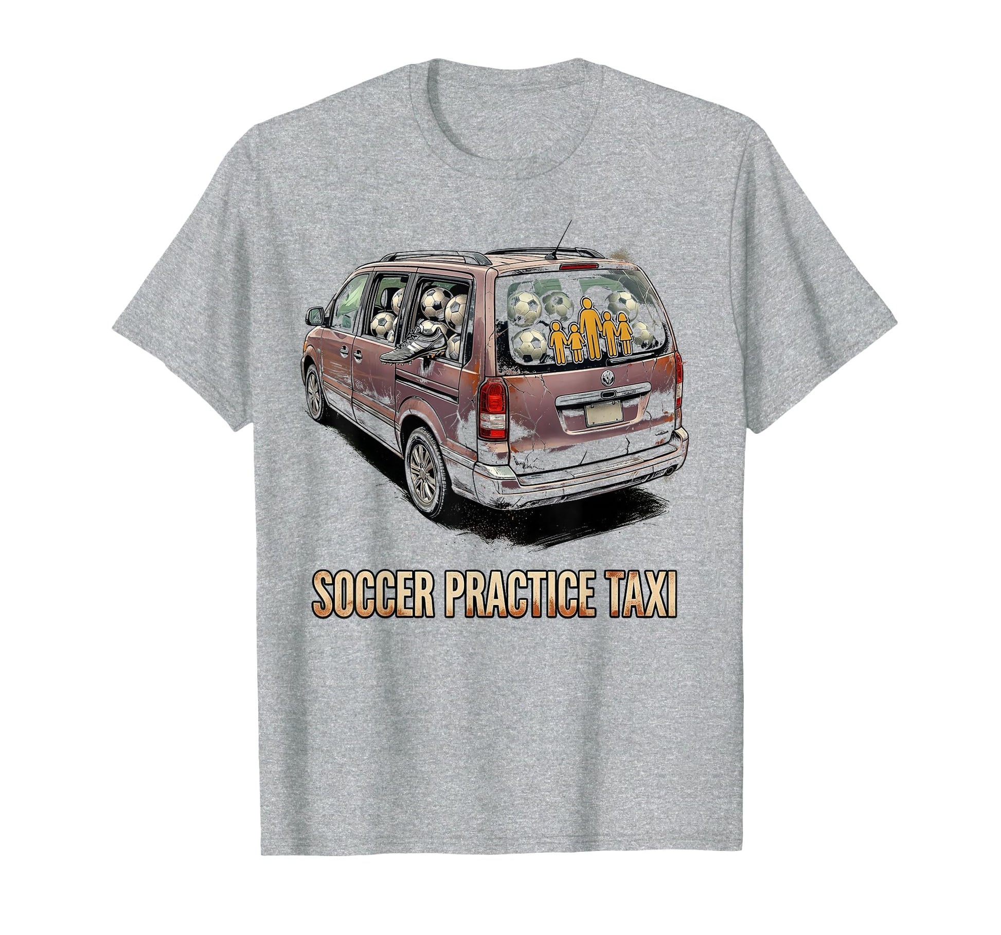 Soccer Practice Taxi 90S Tv Mom Vibes T-Shirt - Unique Graphic Unisex - T-Shirt, Sweatshirt, Hoodie