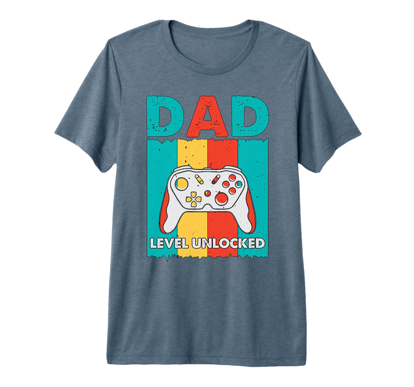 Funny New Dad Dad Level Unlocked T-Shirt - Minimalist Print for Adults - T-Shirt, Sweatshirt, Hoodie