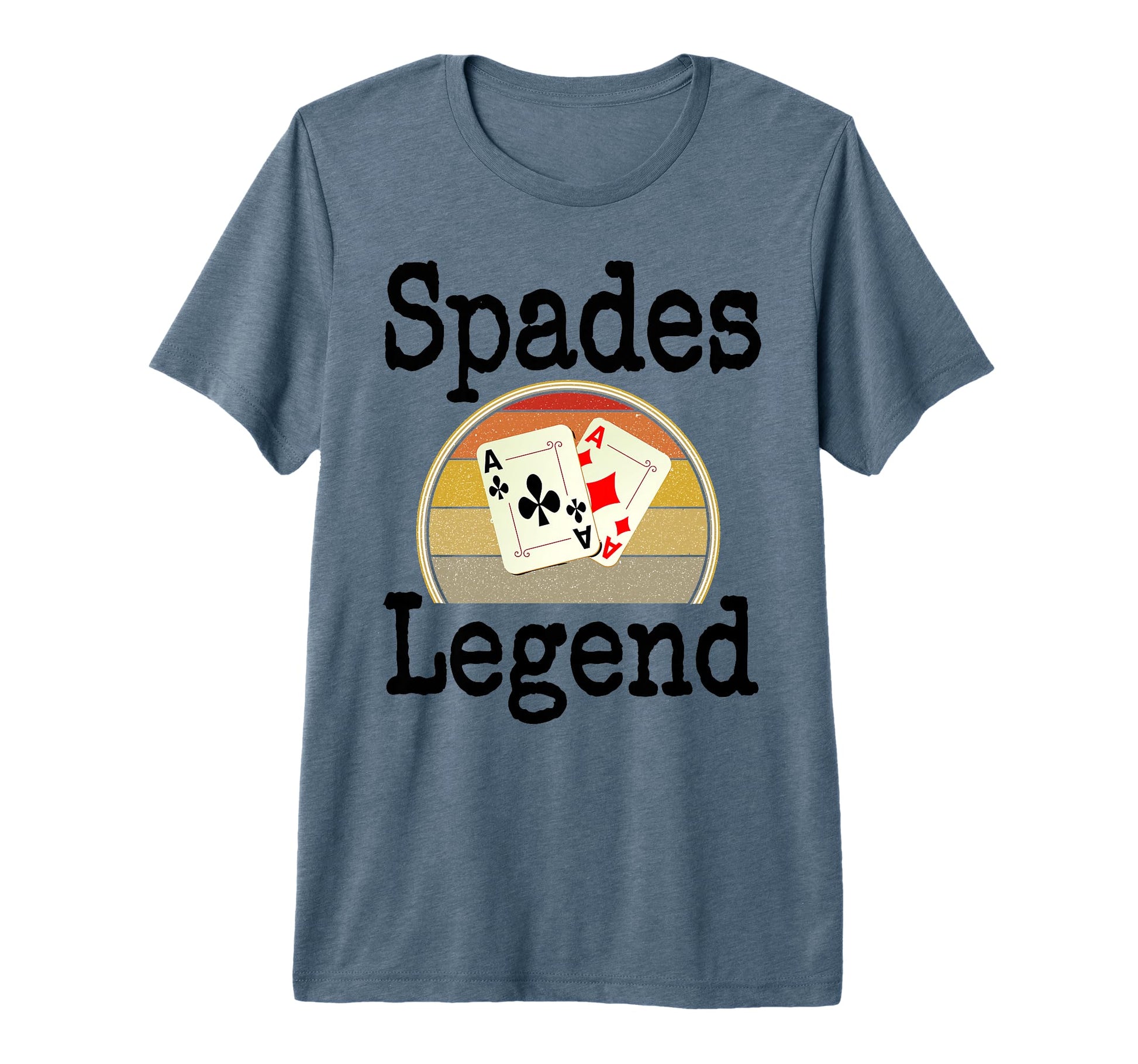 Funny Spades Legend Card Game Winner T-Shirt - Unique Graphic Men Women - T-Shirt, Sweatshirt, Hoodie