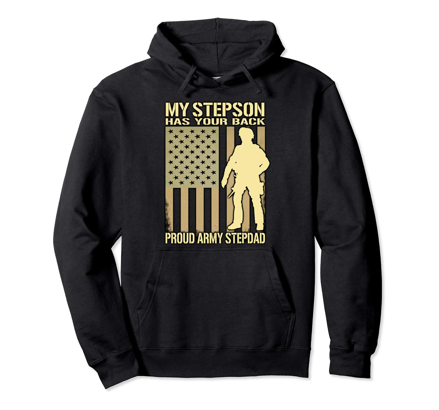 My Stepson Has Your Back Proud Hoodie - Casual Everyday Wear for Adults - T-Shirt, Sweatshirt, Hoodie