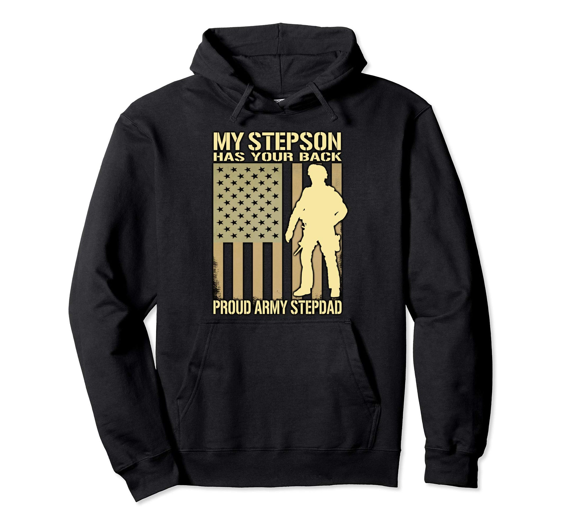My Stepson Has Your Back Proud Hoodie - Casual Everyday Wear for Adults - T-Shirt, Sweatshirt, Hoodie