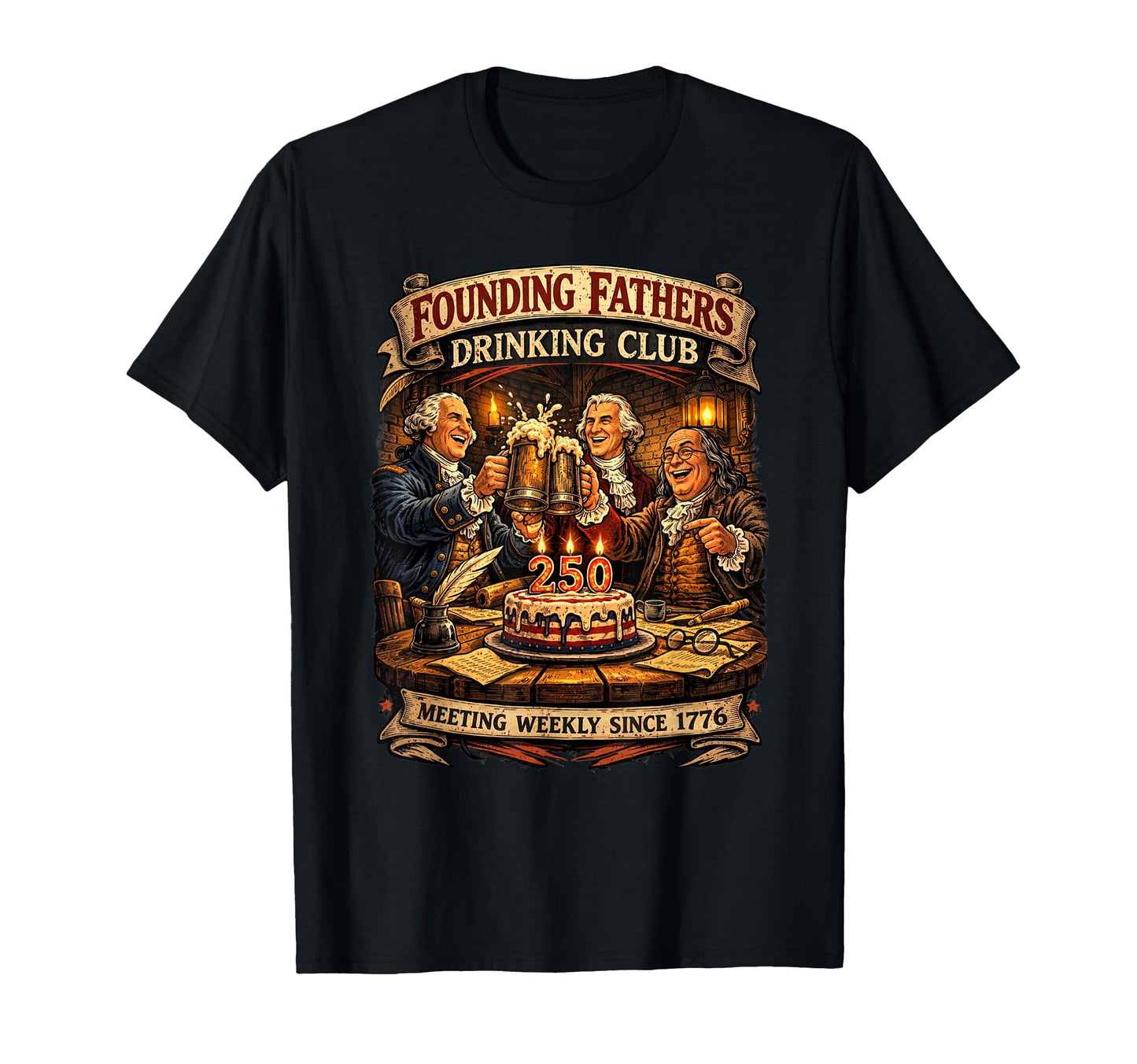 Founding Fathers Drinking Club Funny T-Shirt - Streetwear Style for Adults - T-Shirt, Sweatshirt, Hoodie