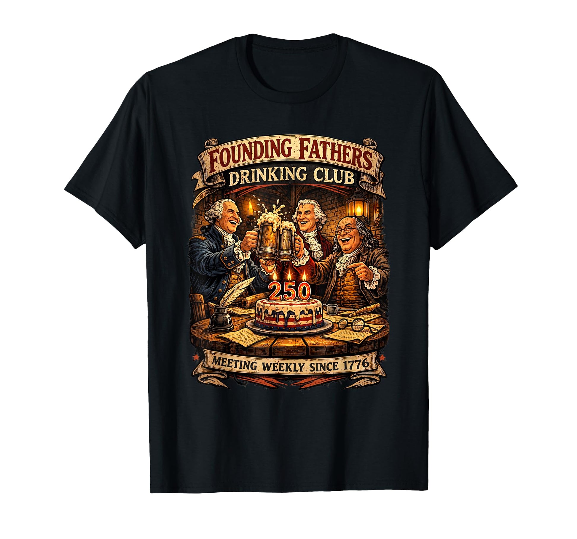 Founding Fathers Drinking Club Funny T-Shirt - Streetwear Style for Adults - T-Shirt, Sweatshirt, Hoodie