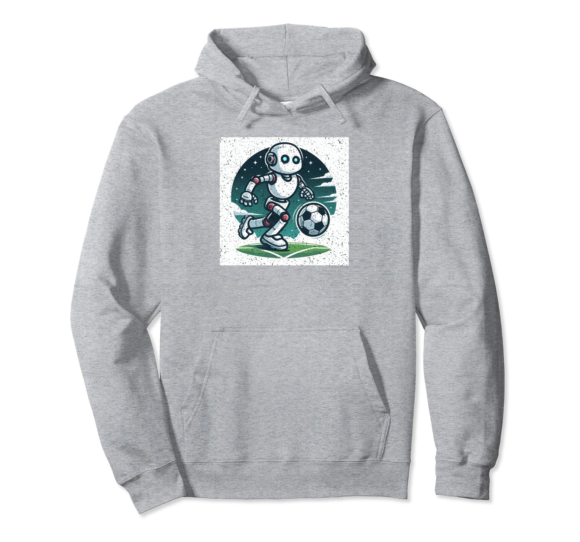 Ai Robot Playing Soccer Hoodie - Aesthetic Graphic Unisex - T-Shirt, Sweatshirt, Hoodie