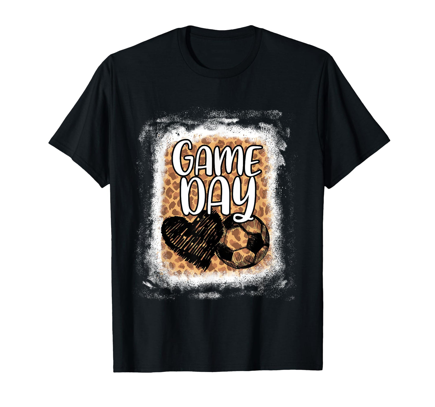 Soccer Game Day Leopard Cheetah T-Shirt - Fun Novelty Design Men Women - T-Shirt, Sweatshirt, Hoodie
