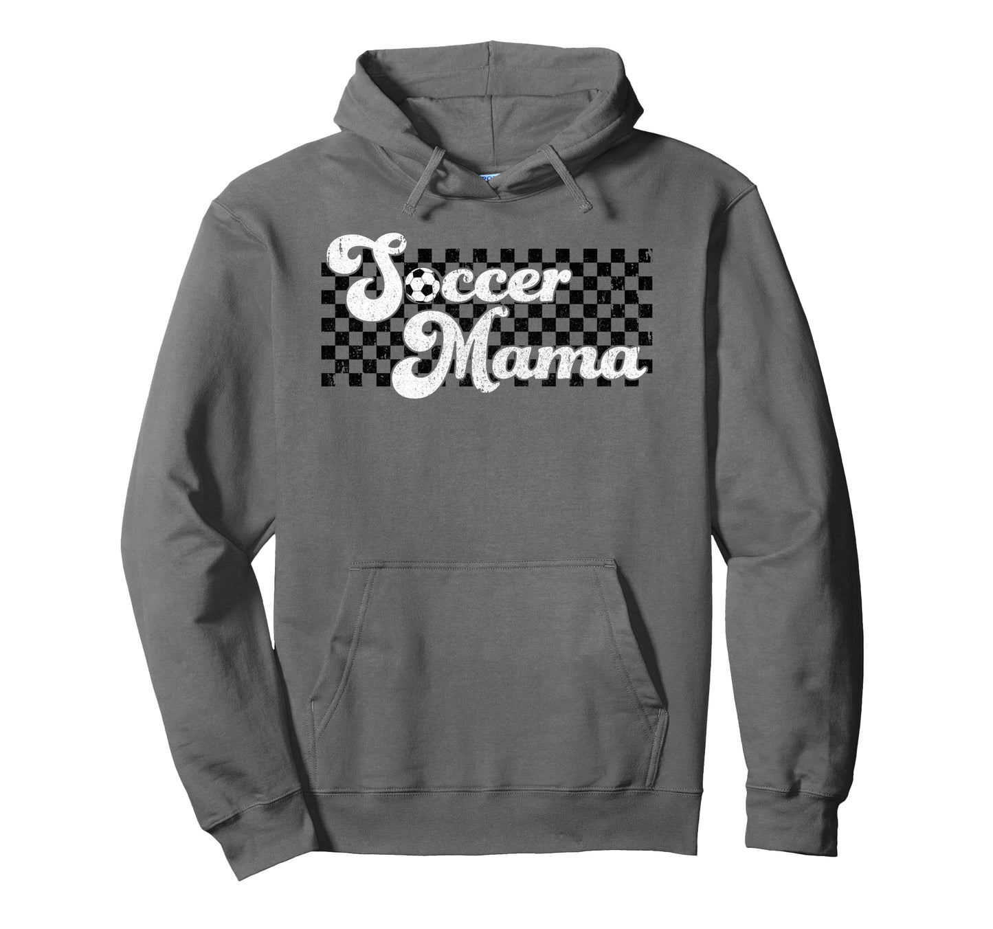 Soccer Mama Soccer Mom Checkered Mothers Hoodie - Novelty Apparel Unisex - T-Shirt, Sweatshirt, Hoodie