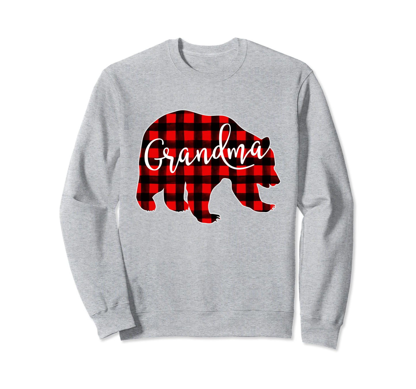 Grandma Bear Red Plaid Matching Sweatshirt - Novelty Apparel Men Women - T-Shirt, Sweatshirt, Hoodie