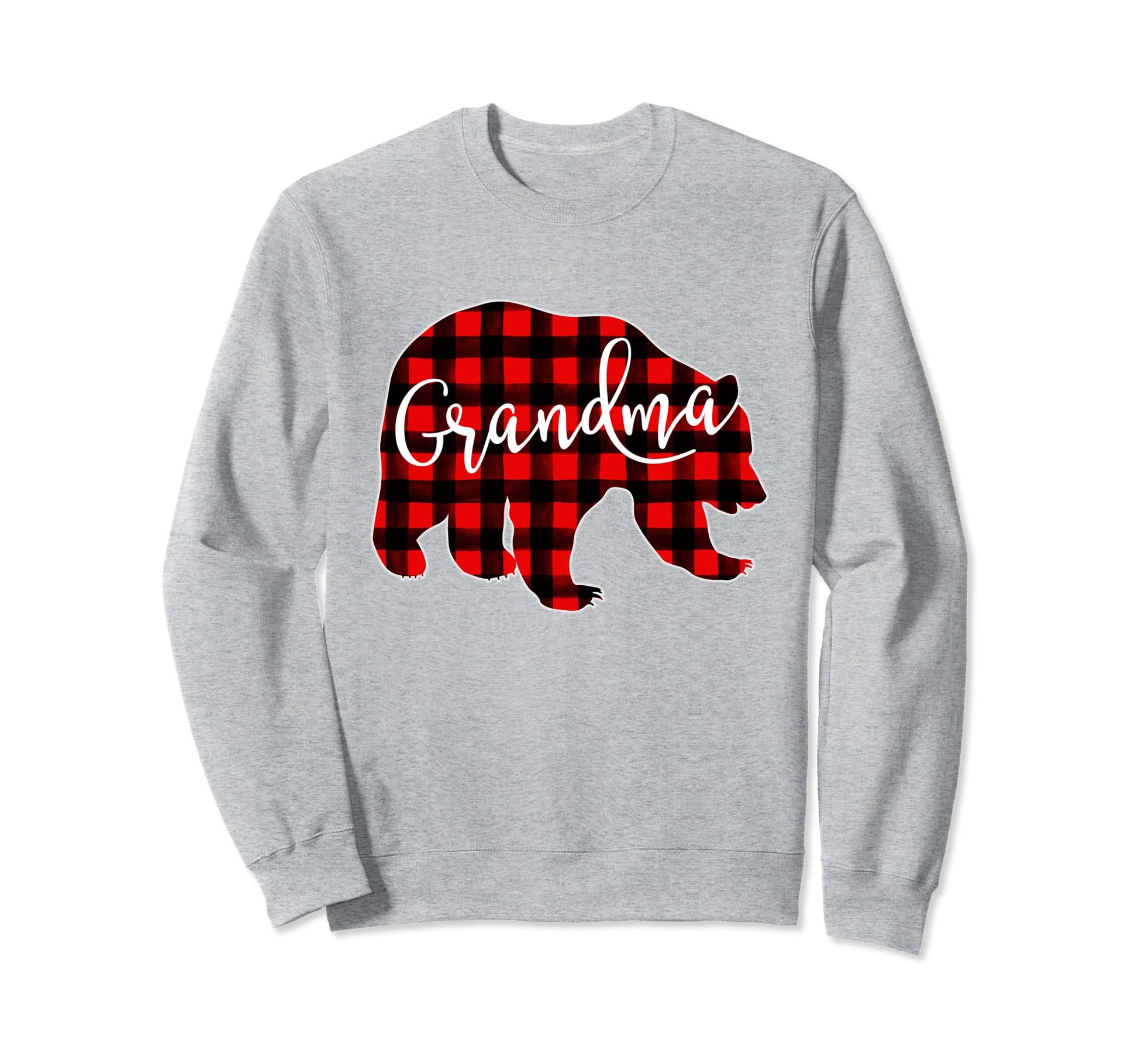 Grandma Bear Red Plaid Matching Sweatshirt - Novelty Apparel Men Women - T-Shirt, Sweatshirt, Hoodie